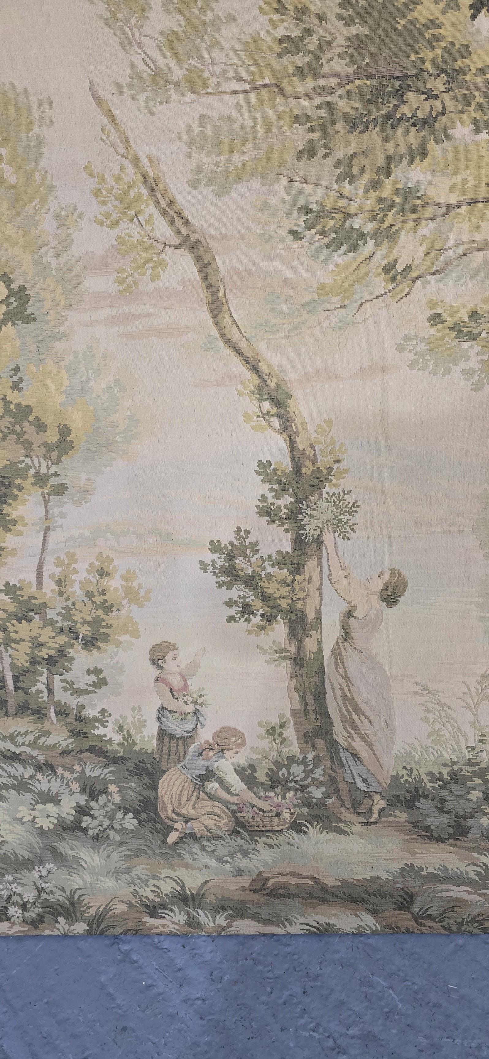 French Provincial Very Large French Tapestry For Sale