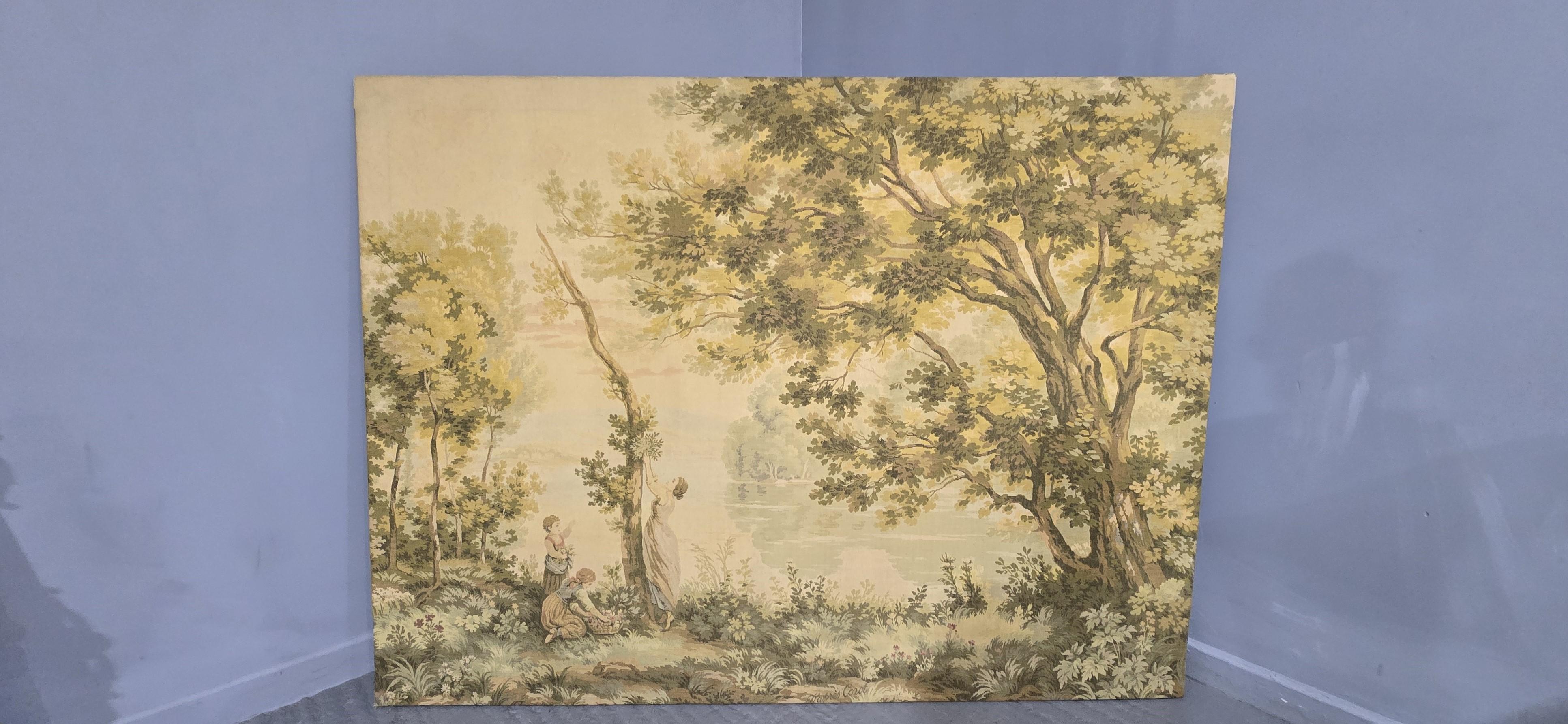 Very Large French Tapestry In Good Condition For Sale In Swadlincote, GB