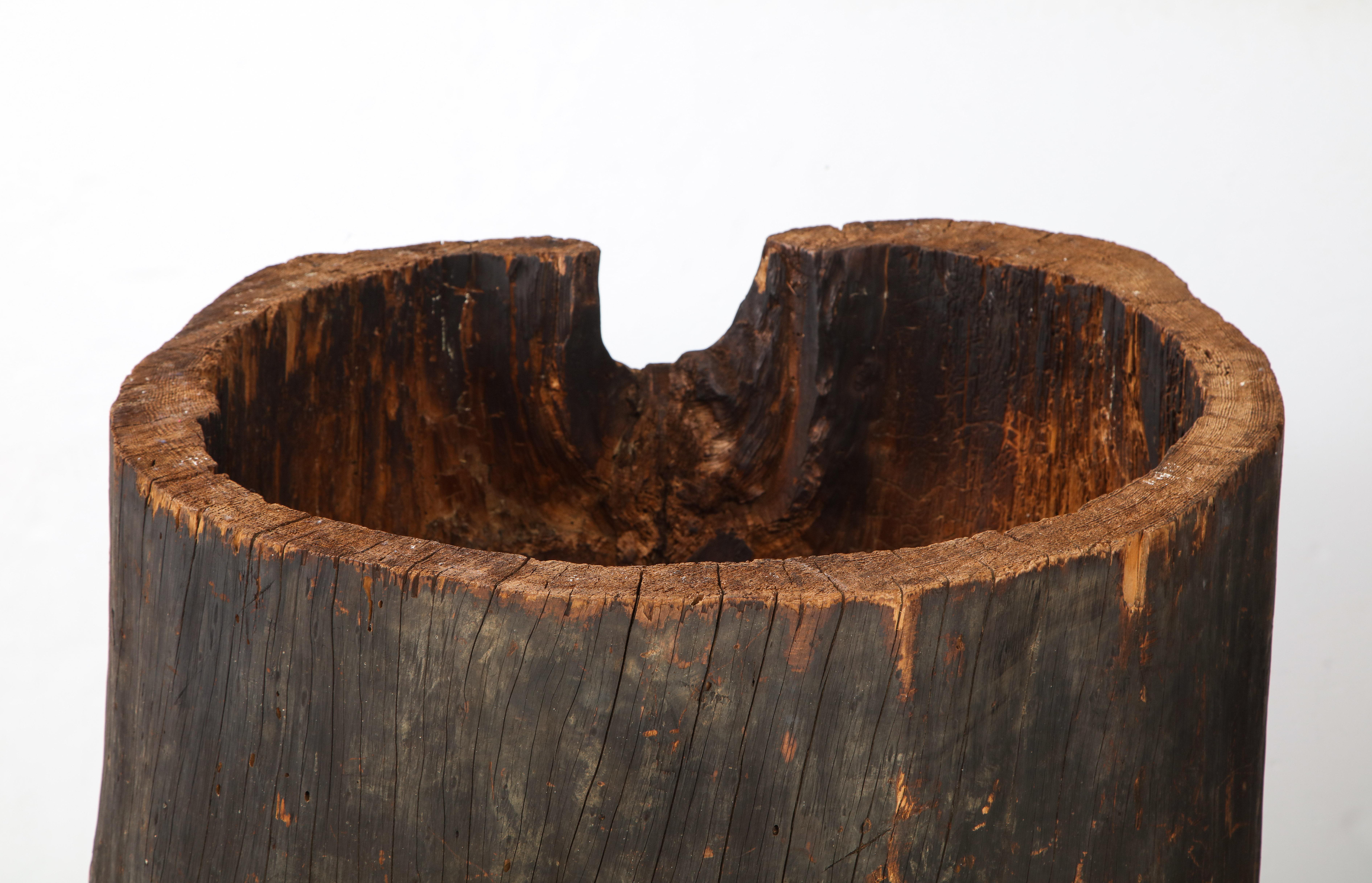 Late 19th Century Very Large French Wood Primitive Vessels/Planter, circa 1900