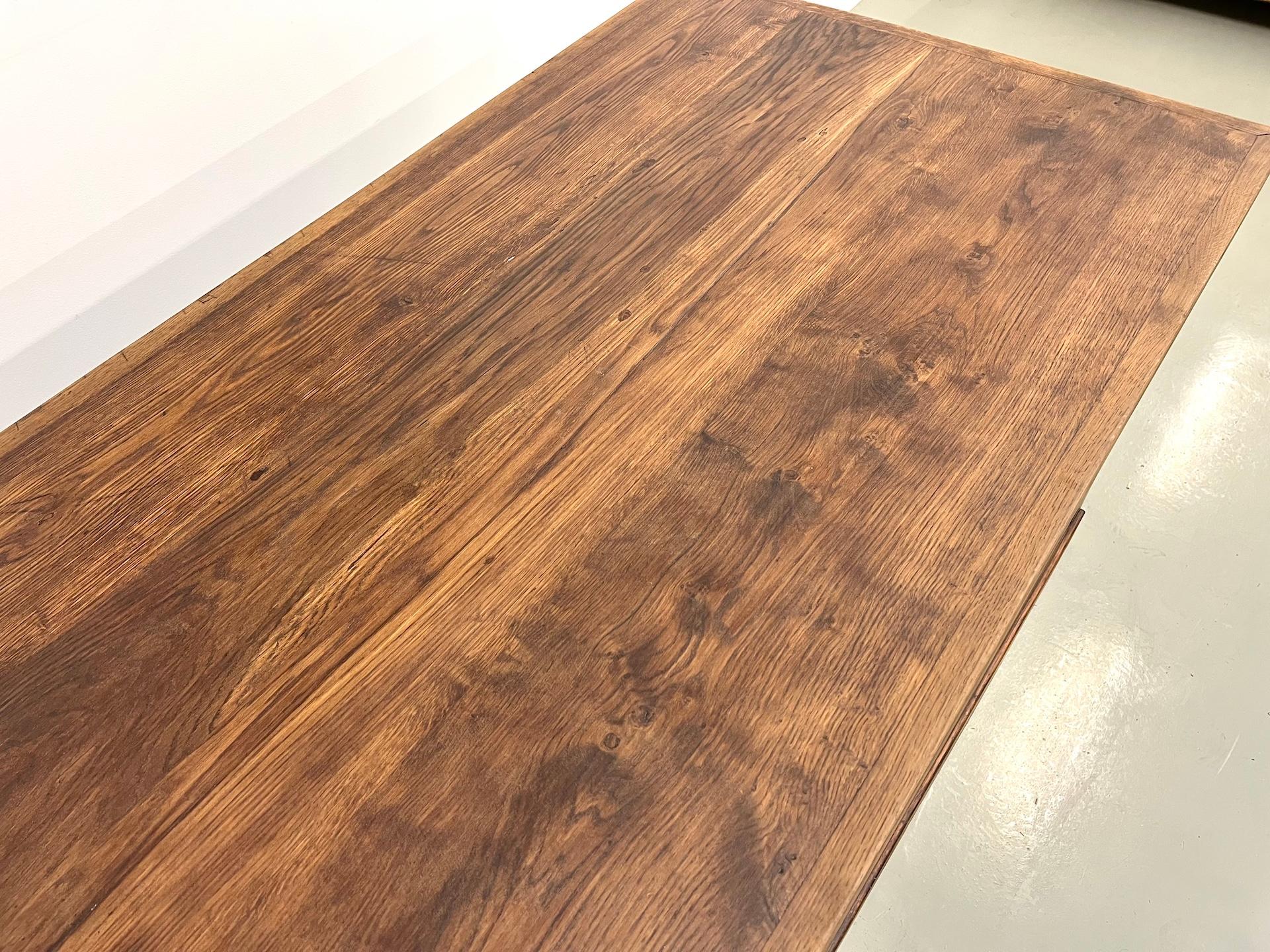 Very large french XXL oak sales counter For Sale 3