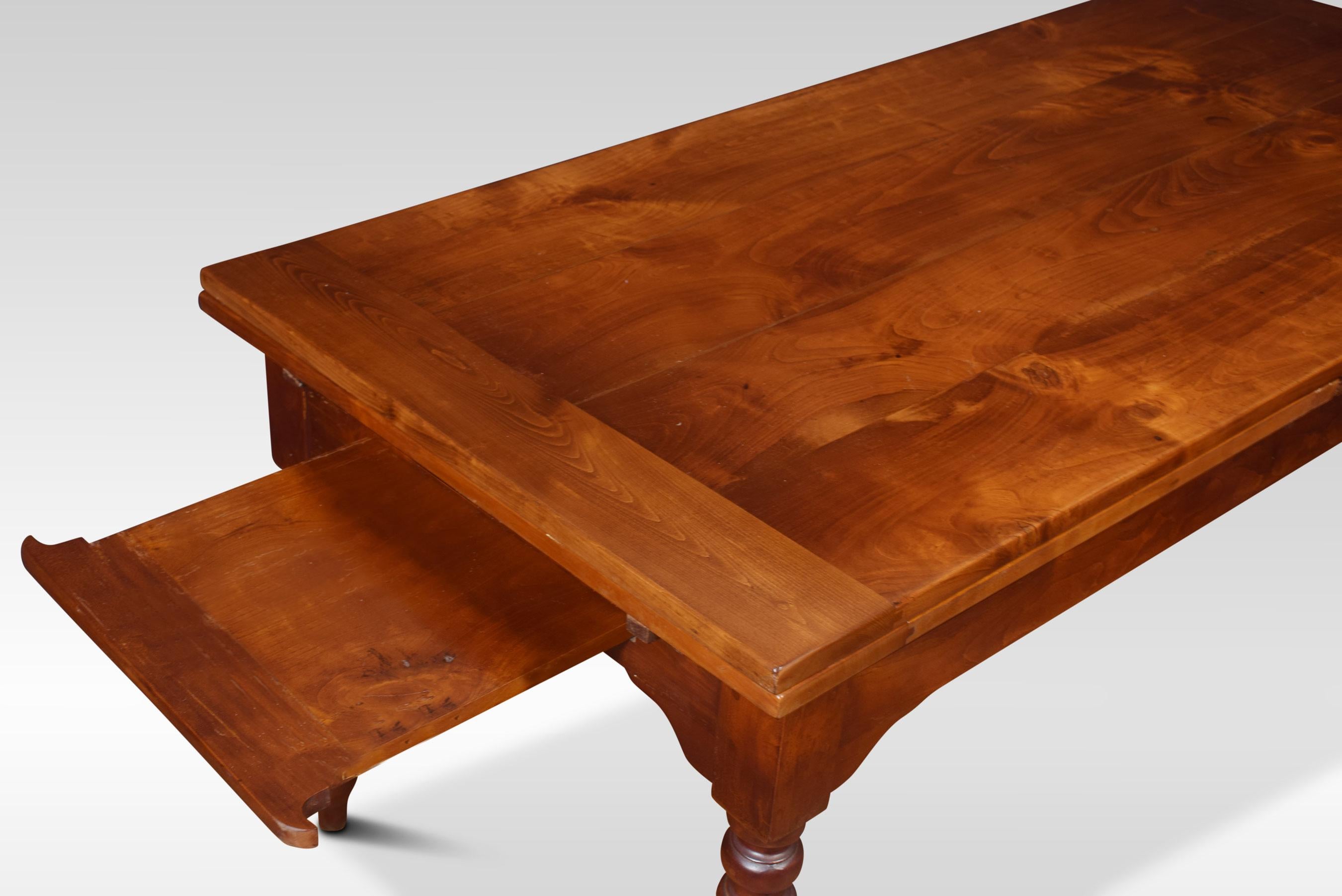 19th Century Very Large Fruitwood Farmhouse Table For Sale