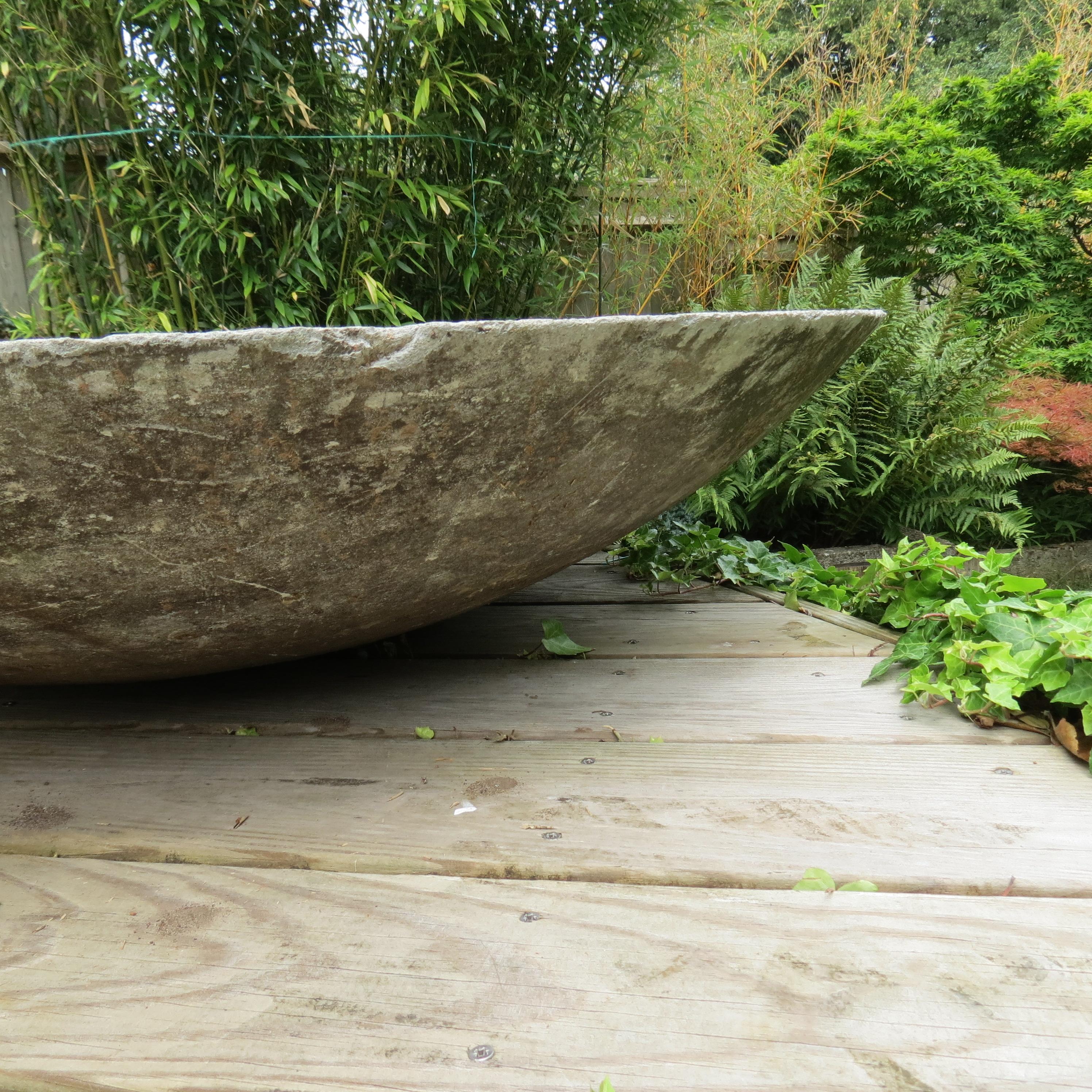 Ciment Très grande jardinière de Willy Guhl des années 1960 en forme de soucoupe en vente