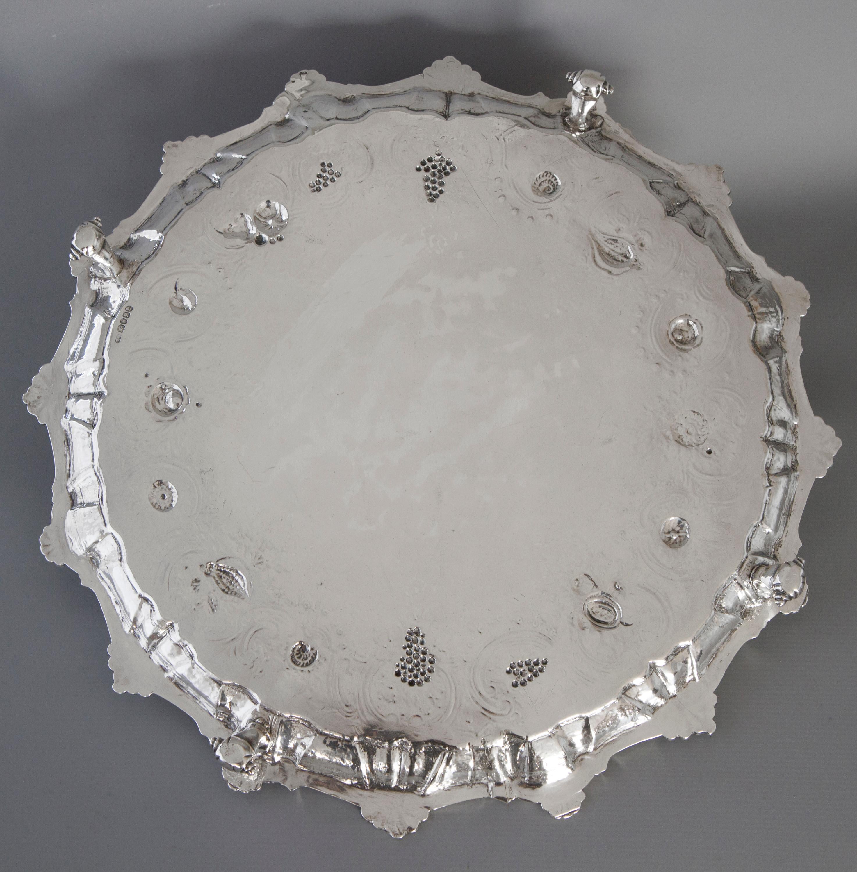 extra large silver tray
