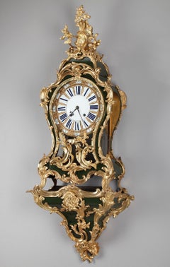 Sehr großes vergoldetes Bronzekartell und seine Konsole:: signiert Gudin:: Ludwig XV