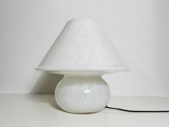 Très grande lampe de bureau champignon en verre par Limburg, Allemagne, 1970