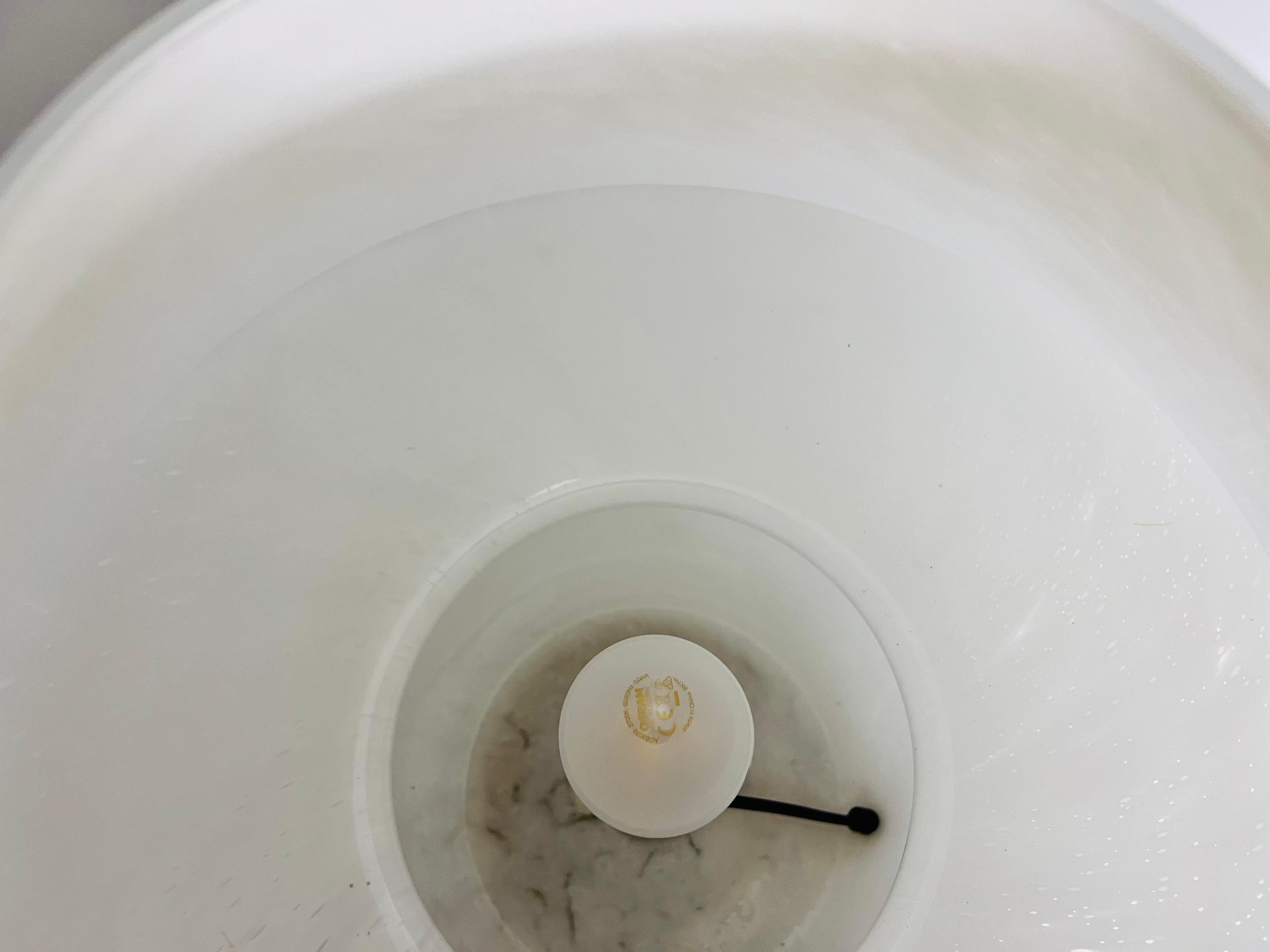 Lampada da tavolo a fungo in vetro molto grande di Limburg, Germania, anni '70 in vendita 2