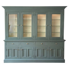 extra large china cabinet Very Large Glazed Kitchen Unit or Shop Display Cabinet