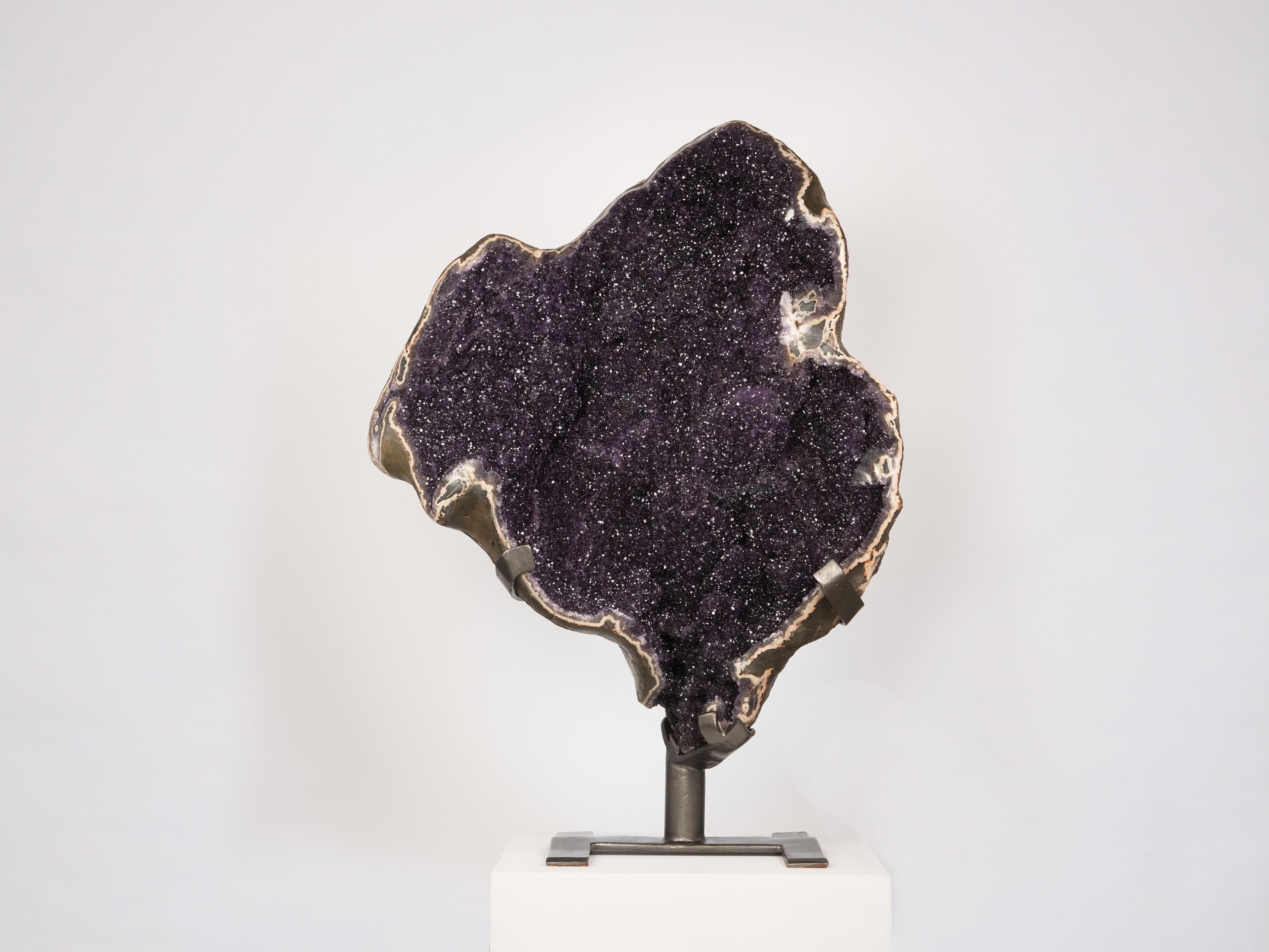 18th Century and Earlier Monumental dynamic split geode For Sale