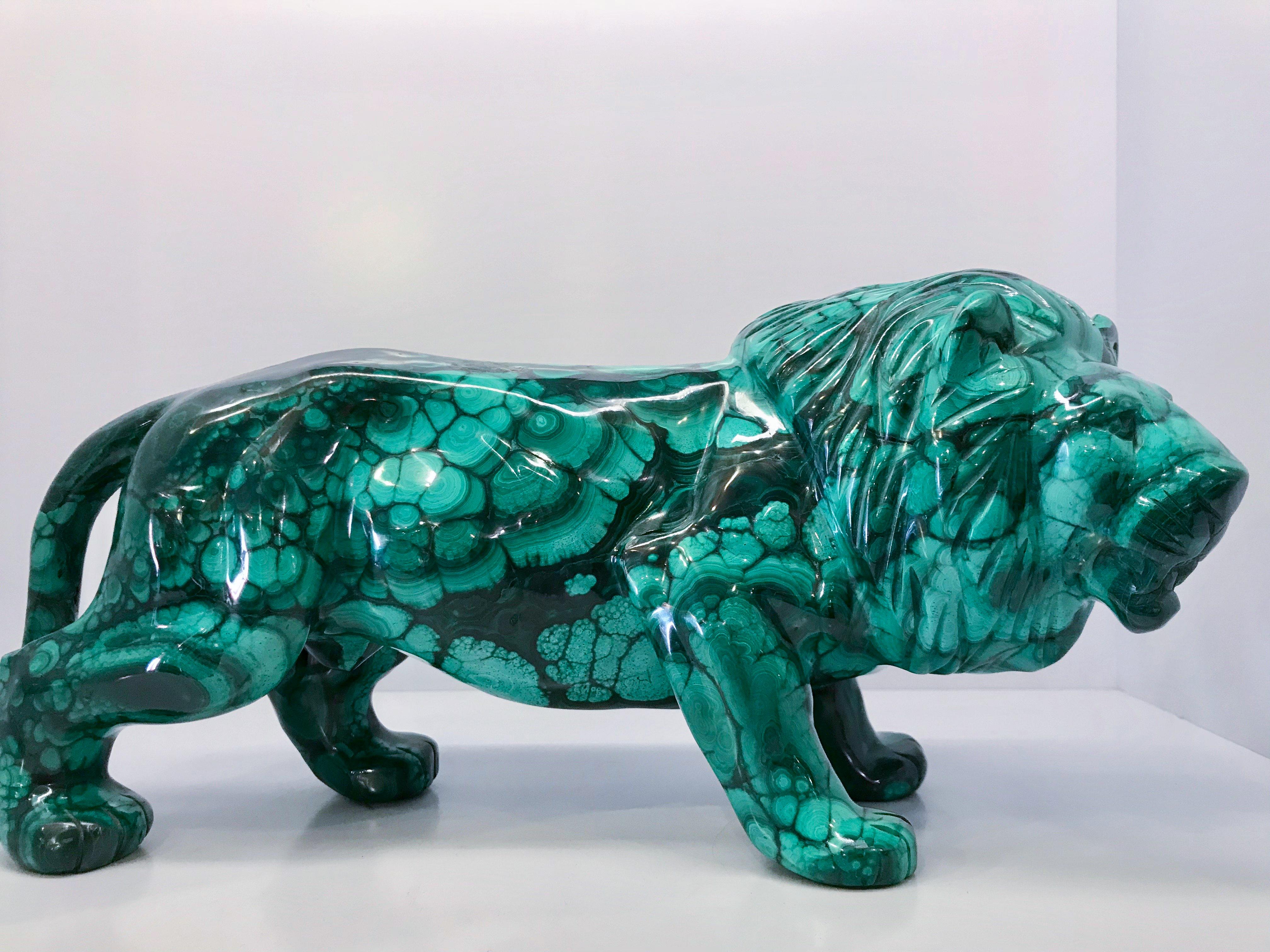 malachite carvings for sale