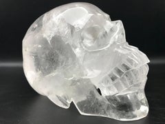 Very Large Hand-Carved Rock Crystal Skull