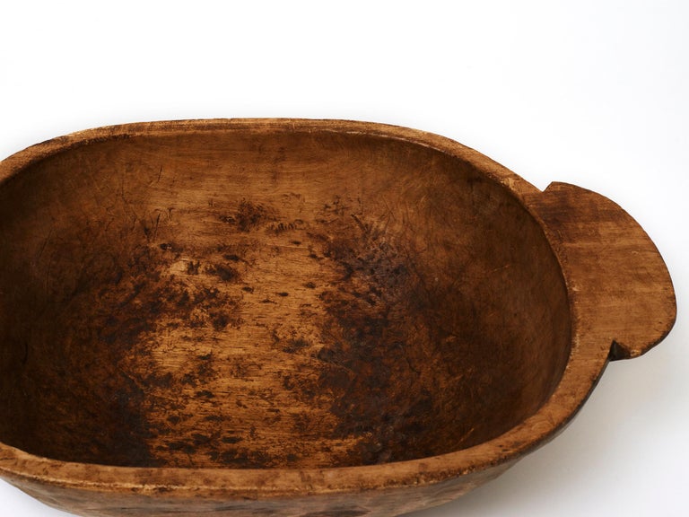 Other Very Large Hand Carved Wooden Bowl, Early 20th Century For Sale
