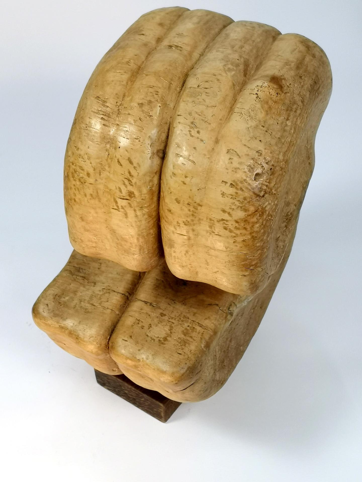 Very Large Hand-Carved Wooden Sculpture by Laszlo Feldman, 1970s 5