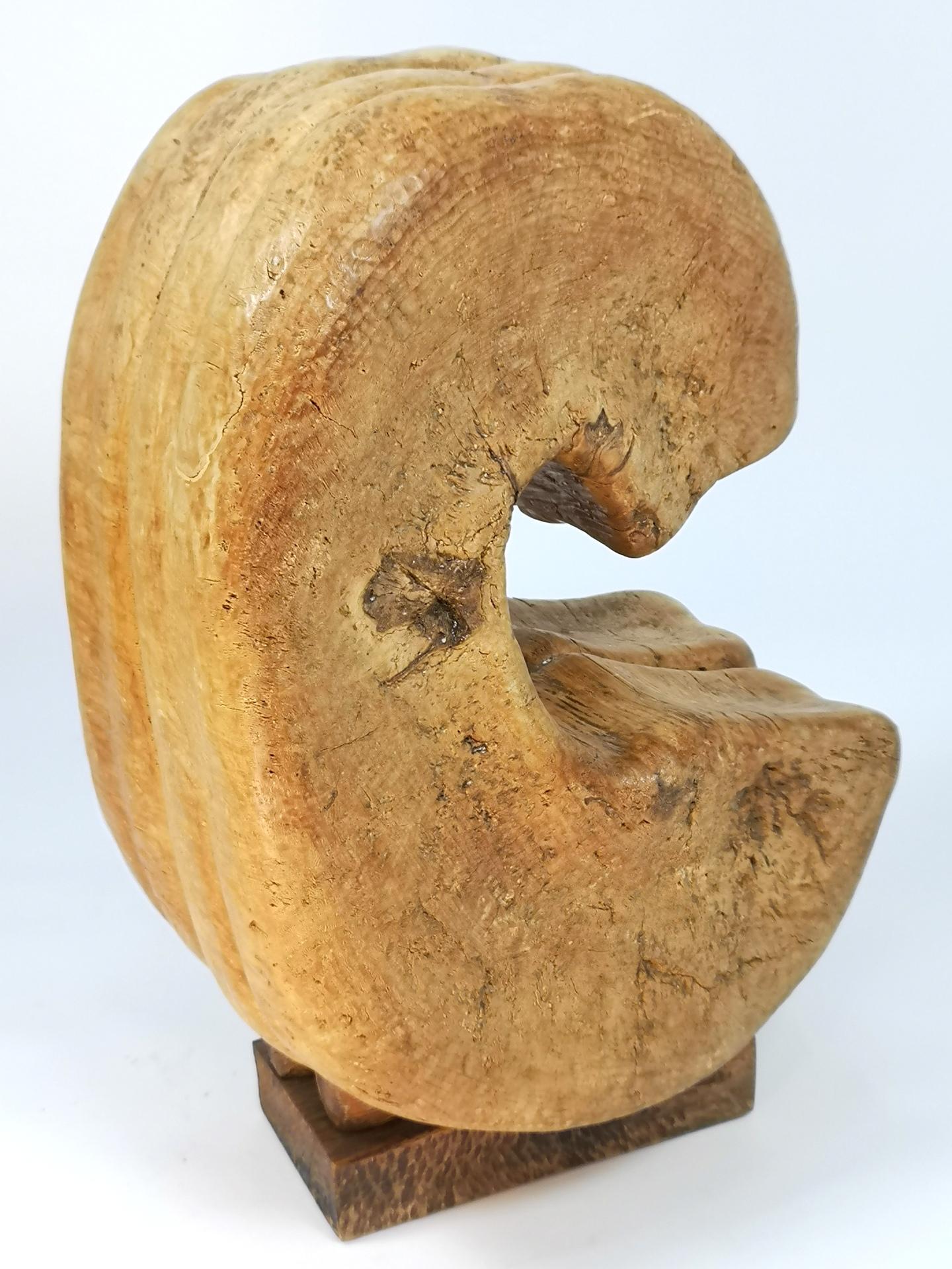 Very Large Hand-Carved Wooden Sculpture by Laszlo Feldman, 1970s 12