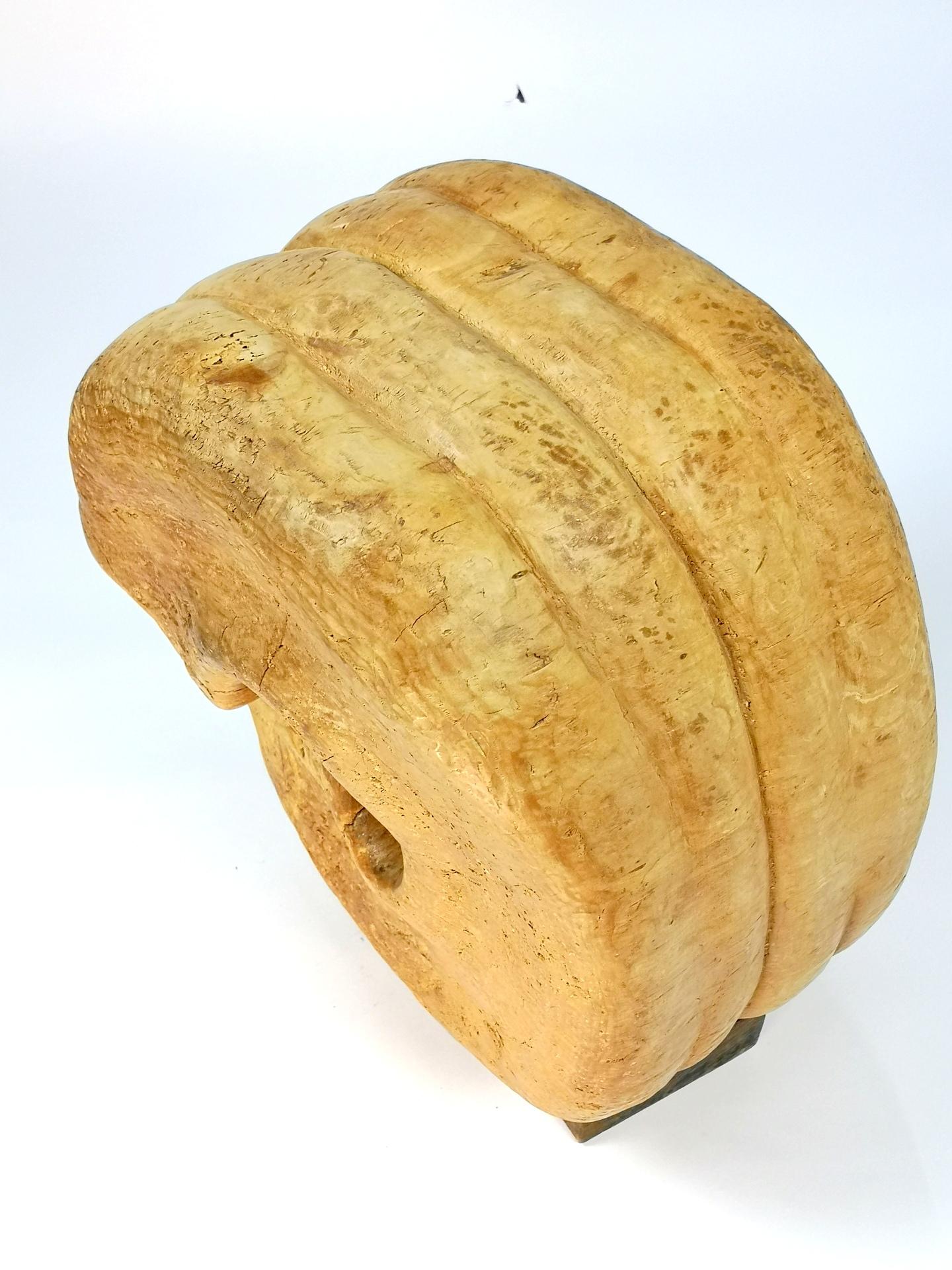Very Large Hand-Carved Wooden Sculpture by Laszlo Feldman, 1970s 3