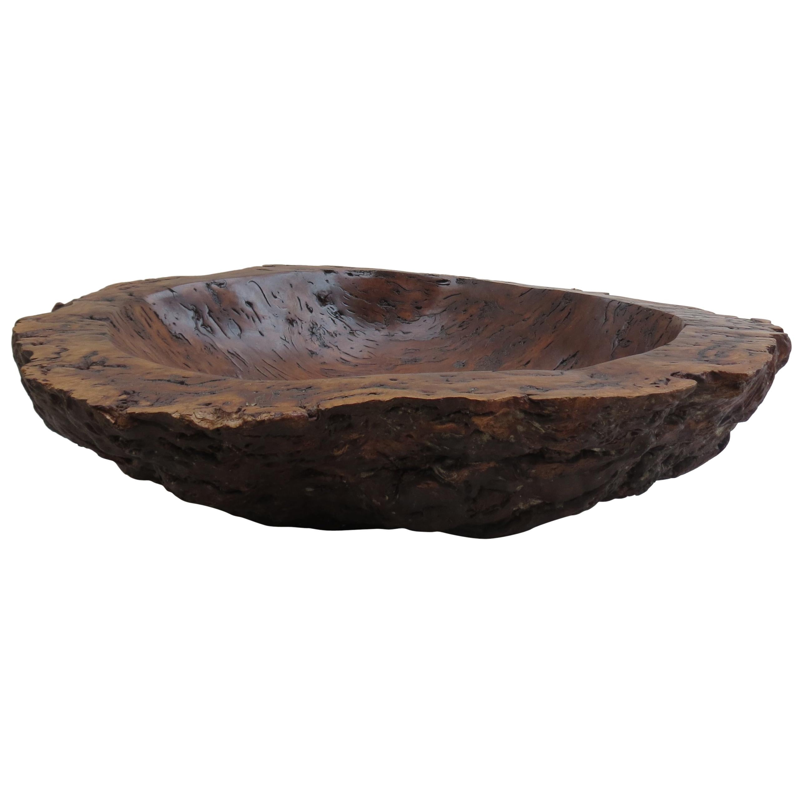 A very large and heavy hand produced bowl, made from one piece of solid river red gum burr. Originates from Australia. Very well produced and exceptionally good quality. Wonderful texture and grain. 

ST1122.








  