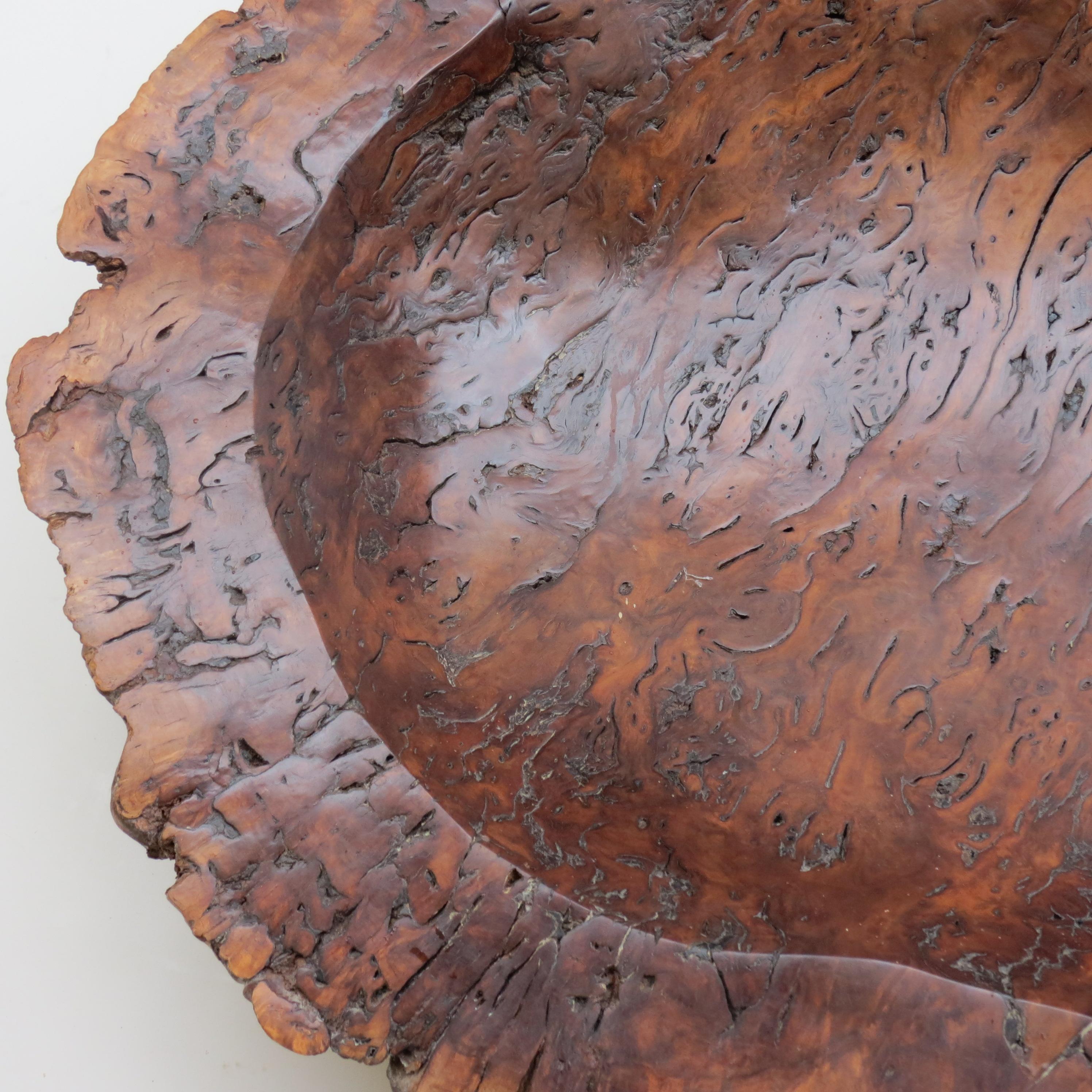 Hand-Crafted Very Large Hand Produced Bowl in River Red Gum Burr, Australian