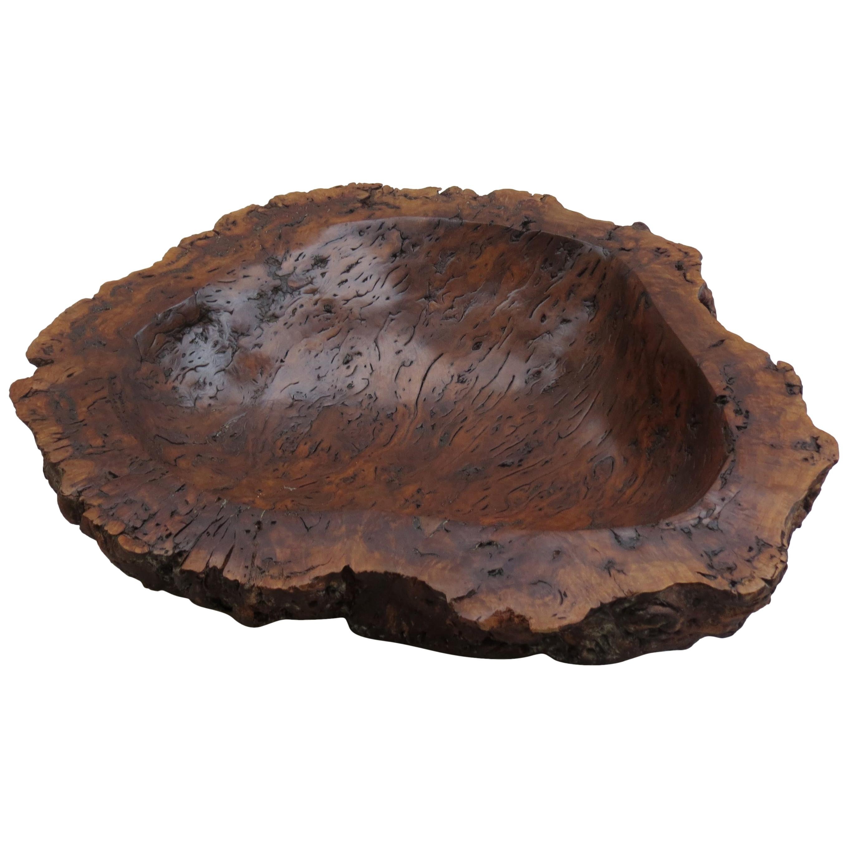 Very Large Hand Produced Bowl in River Red Gum Burr, Australian