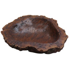 Retro Very Large Hand Produced Bowl in River Red Gum Burr, Australian