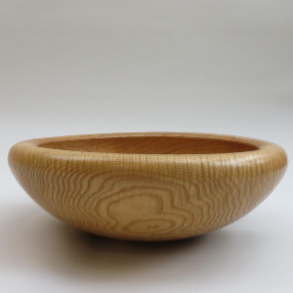 Very large hand turned Rippled Ash Bowl For Sale 4