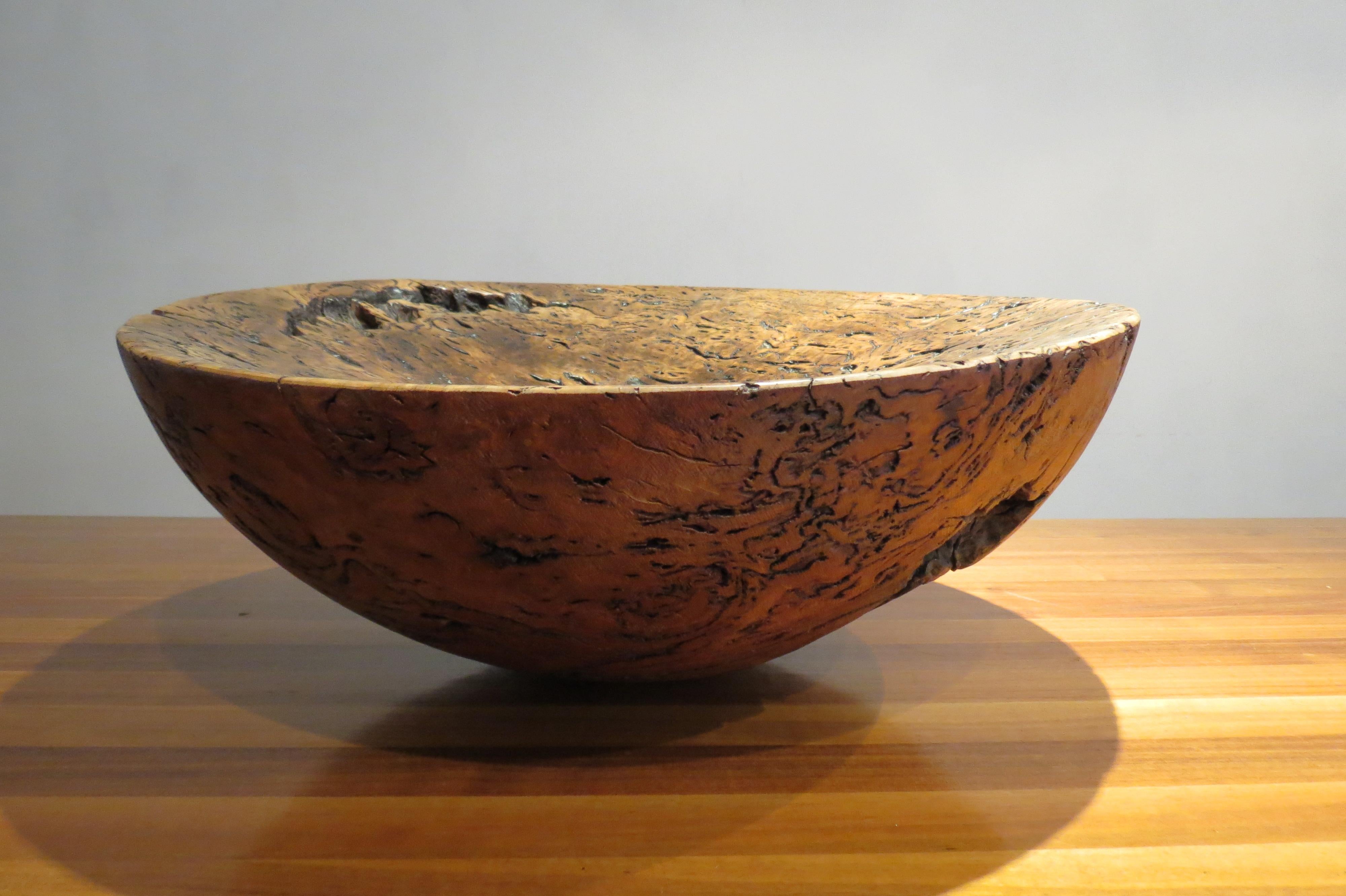 huge wood bowl