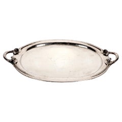 Very Large Heavy 12 Pound Sterling Silver Tray Signed Yvar Peterson