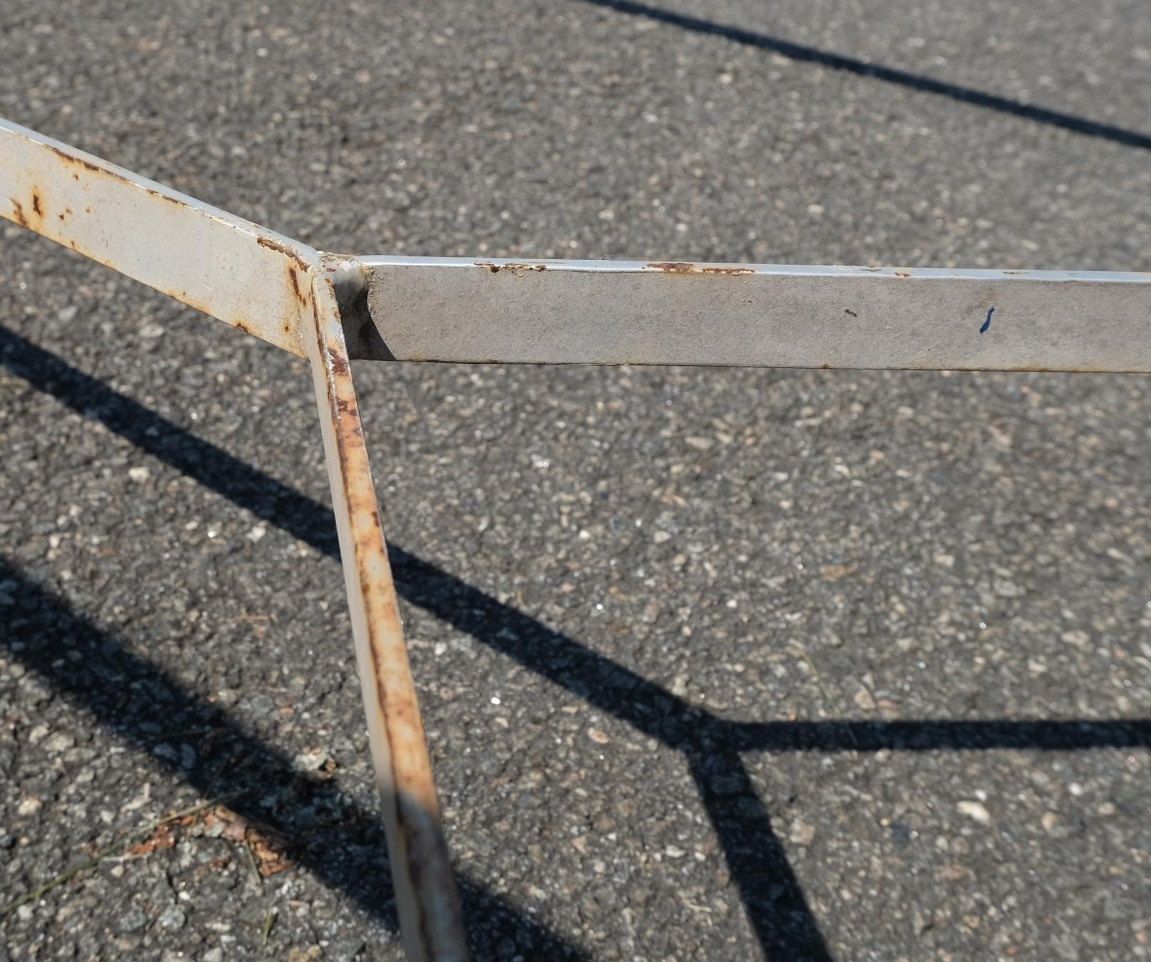 Très grand motif de cheval en fonte d'aluminium Tête de cheval Pieds de cheval Base de table de salle à manger  État moyen - En vente à Rockaway, NJ