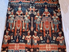 Very Large Ikat Textile from Sumba Island with Stunning Tribal Motifs, Indonesia