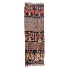Very Large Ikat Textile from Sumba Island with Stunning Tribal Motifs, Indonesia