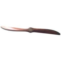 Very Large Impressive Copper Tipped Fruit Wood Propeller from 1922