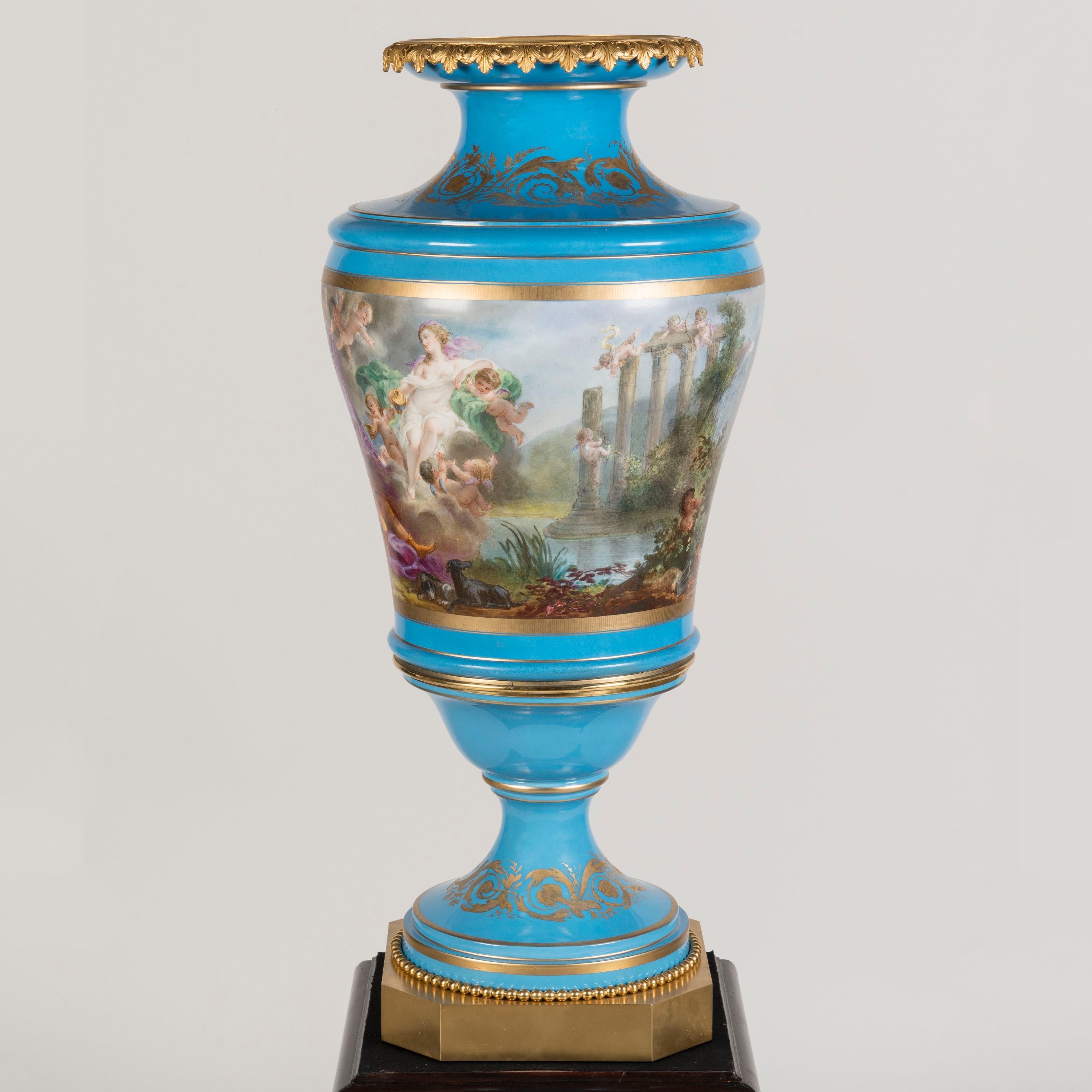 large pedestal vase