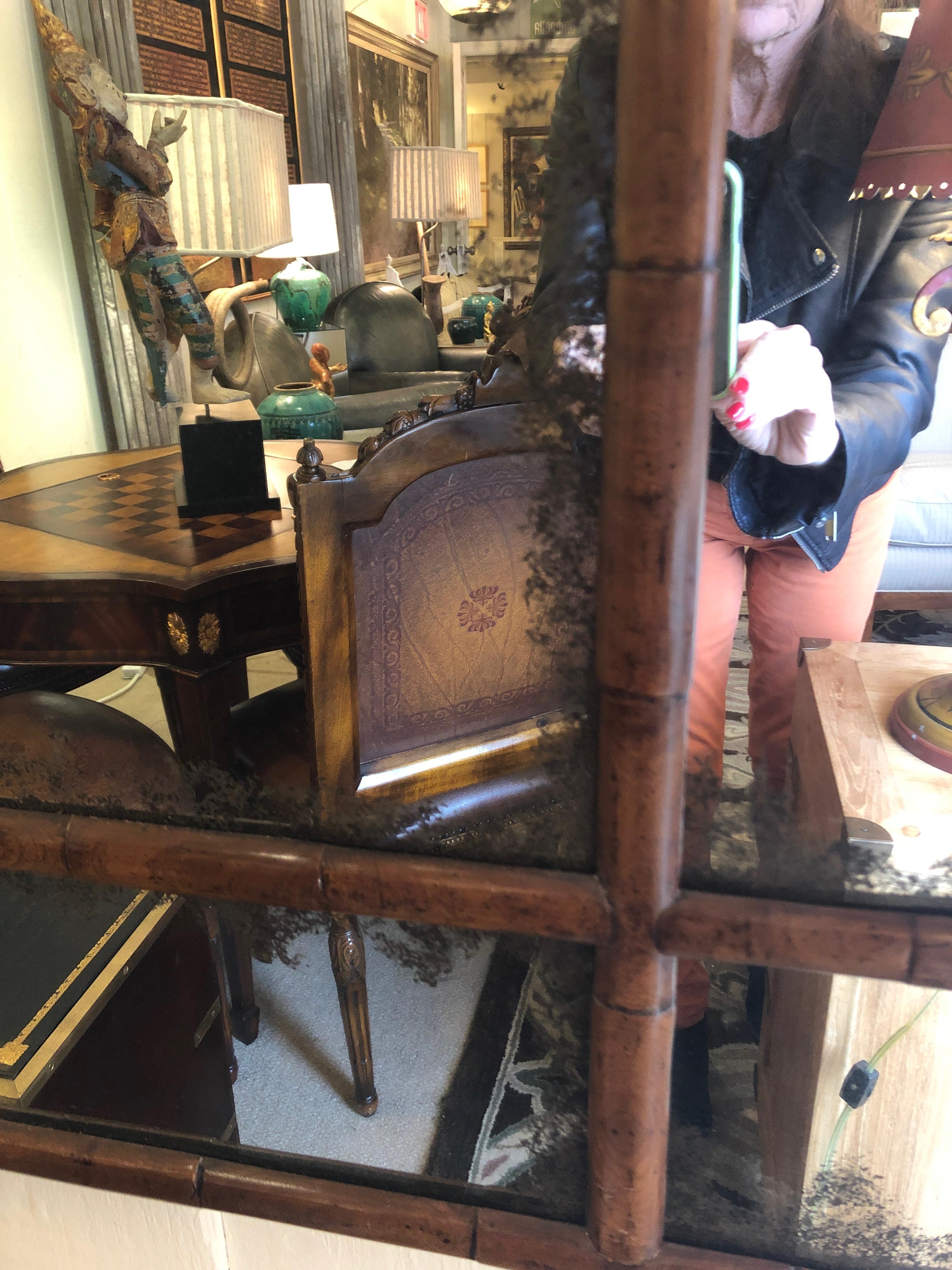 Late 20th Century Very Large Impressive English Georgian Style Walnut Mirror