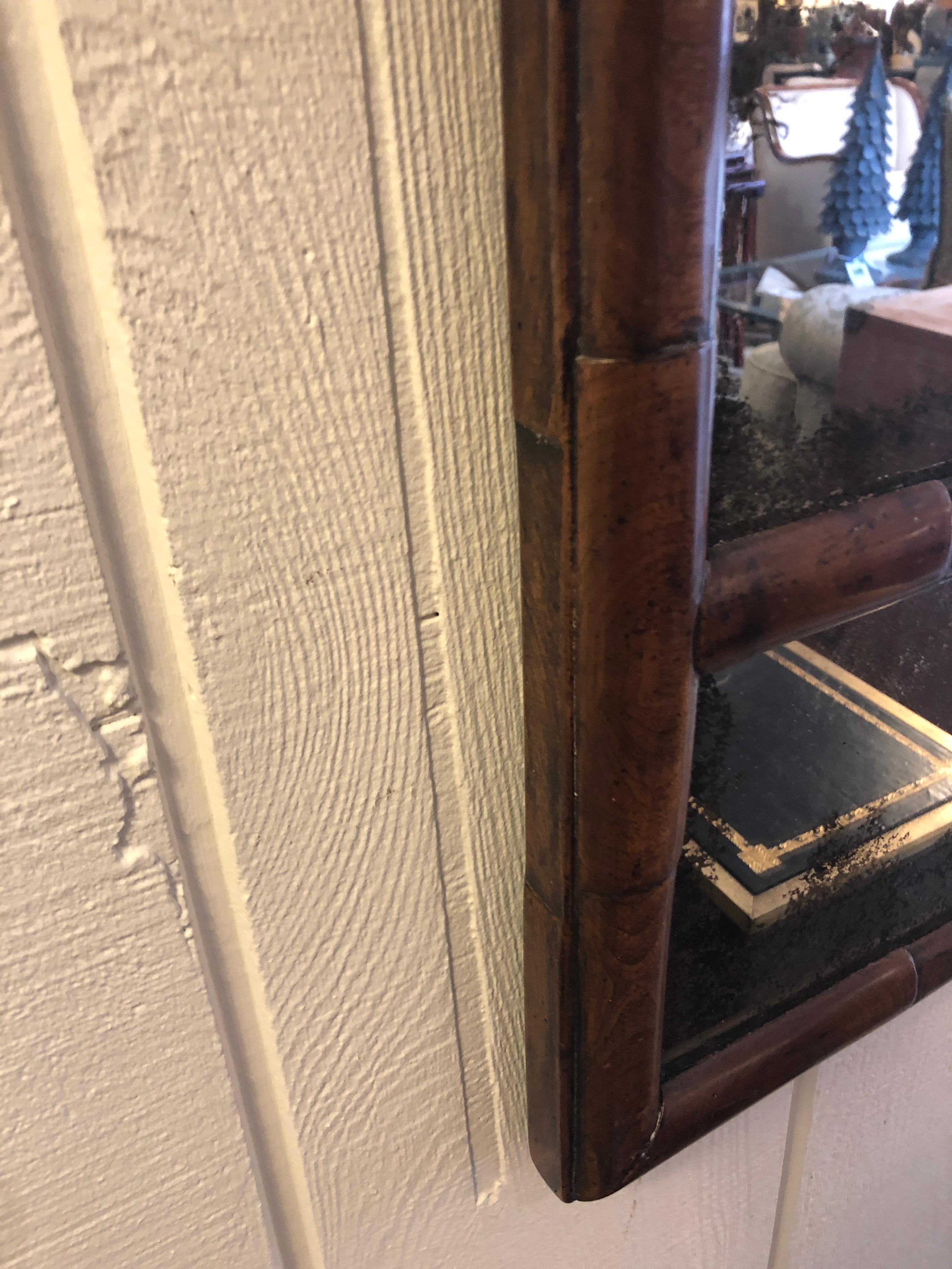 Very Large Impressive English Georgian Style Walnut Mirror 3