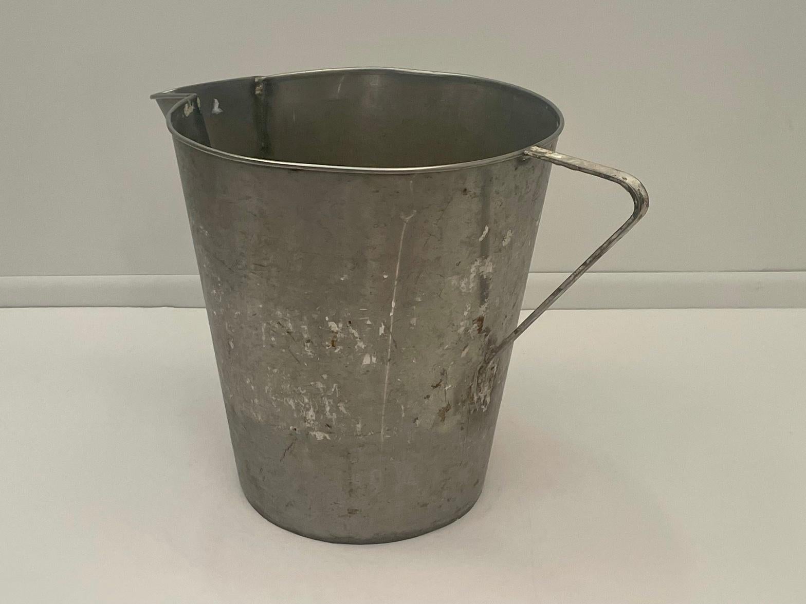 American Very Large Industrial Stainless Steel Pitcher Planter For Sale