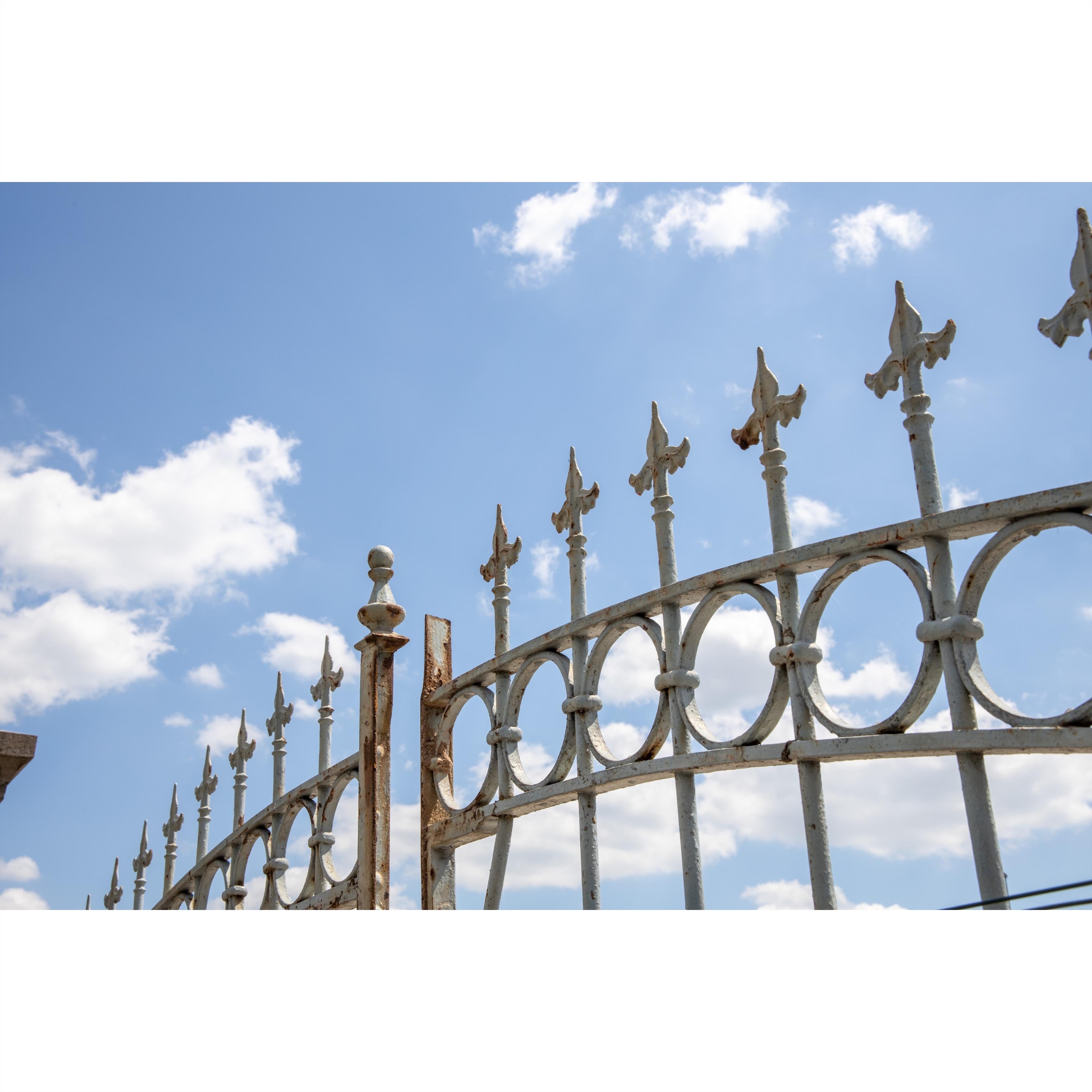 Very Large Iron Courtyard Gate with Fence Parts, Franconia, Mid-19th Century 5
