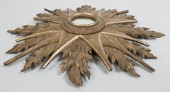 Very Large Italian Gilt Sunburst Mirror