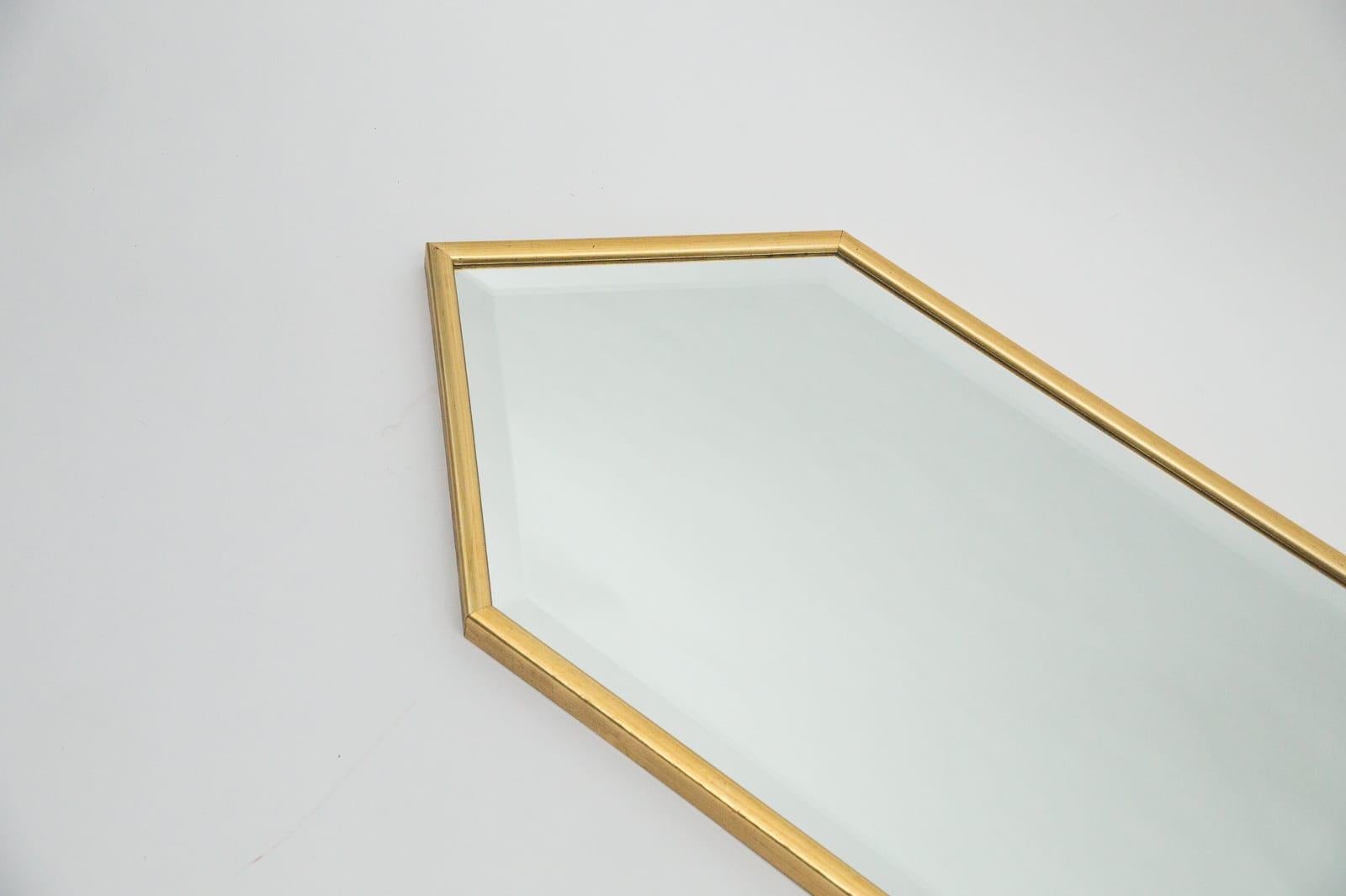 Very Large Italian Wall Mirrors, 1960s, Set of 3 In Good Condition For Sale In Nürnberg, Bayern