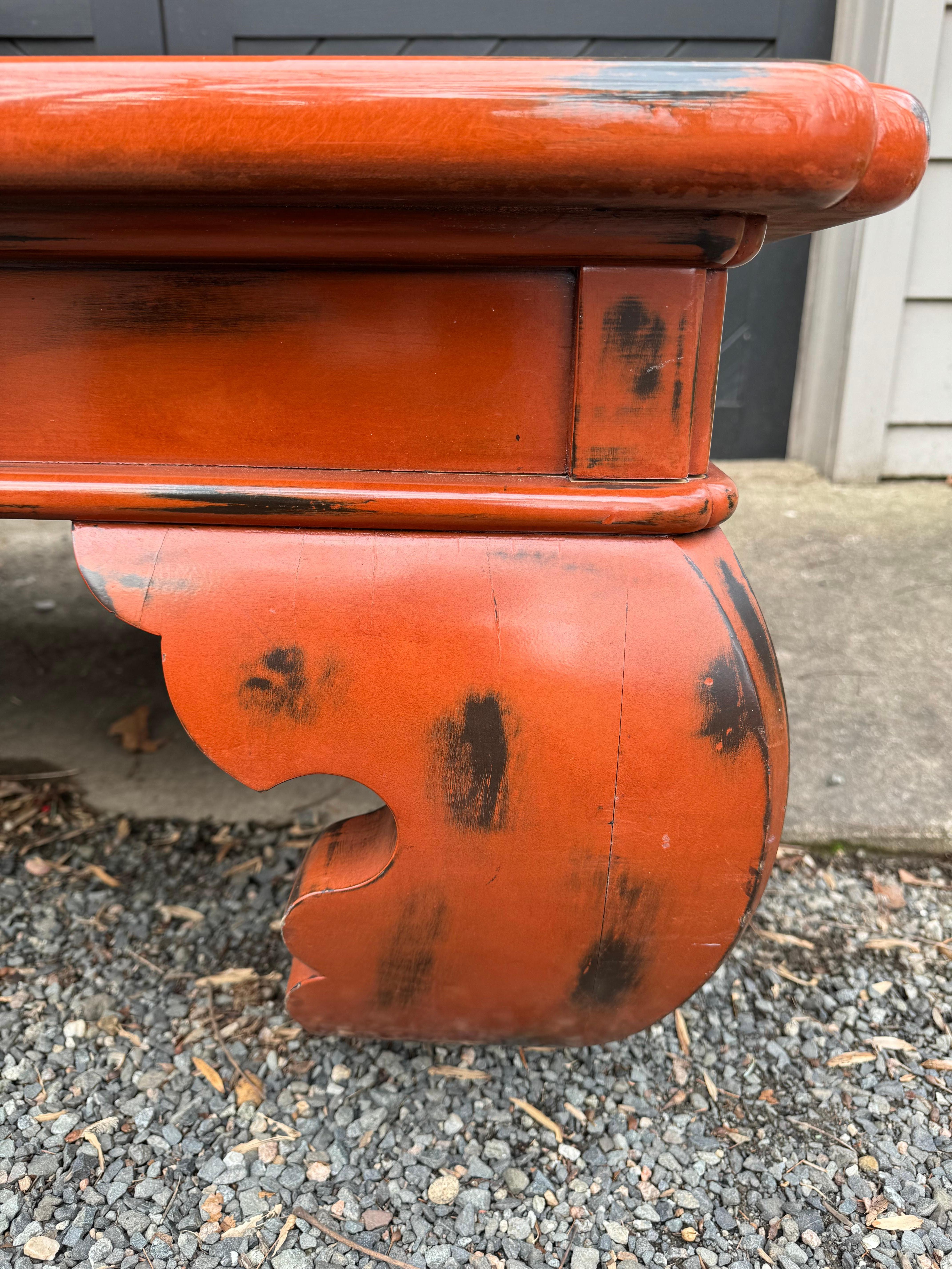 orange coffee tables