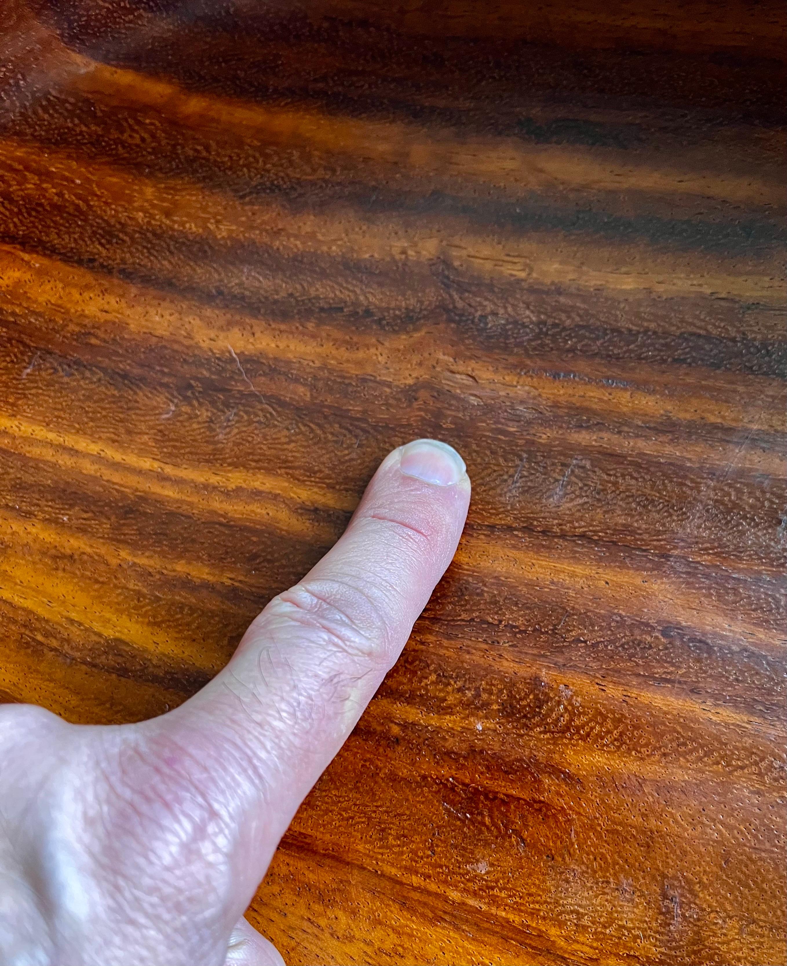 Ciotola molto grande in legno di Koa in vendita 6