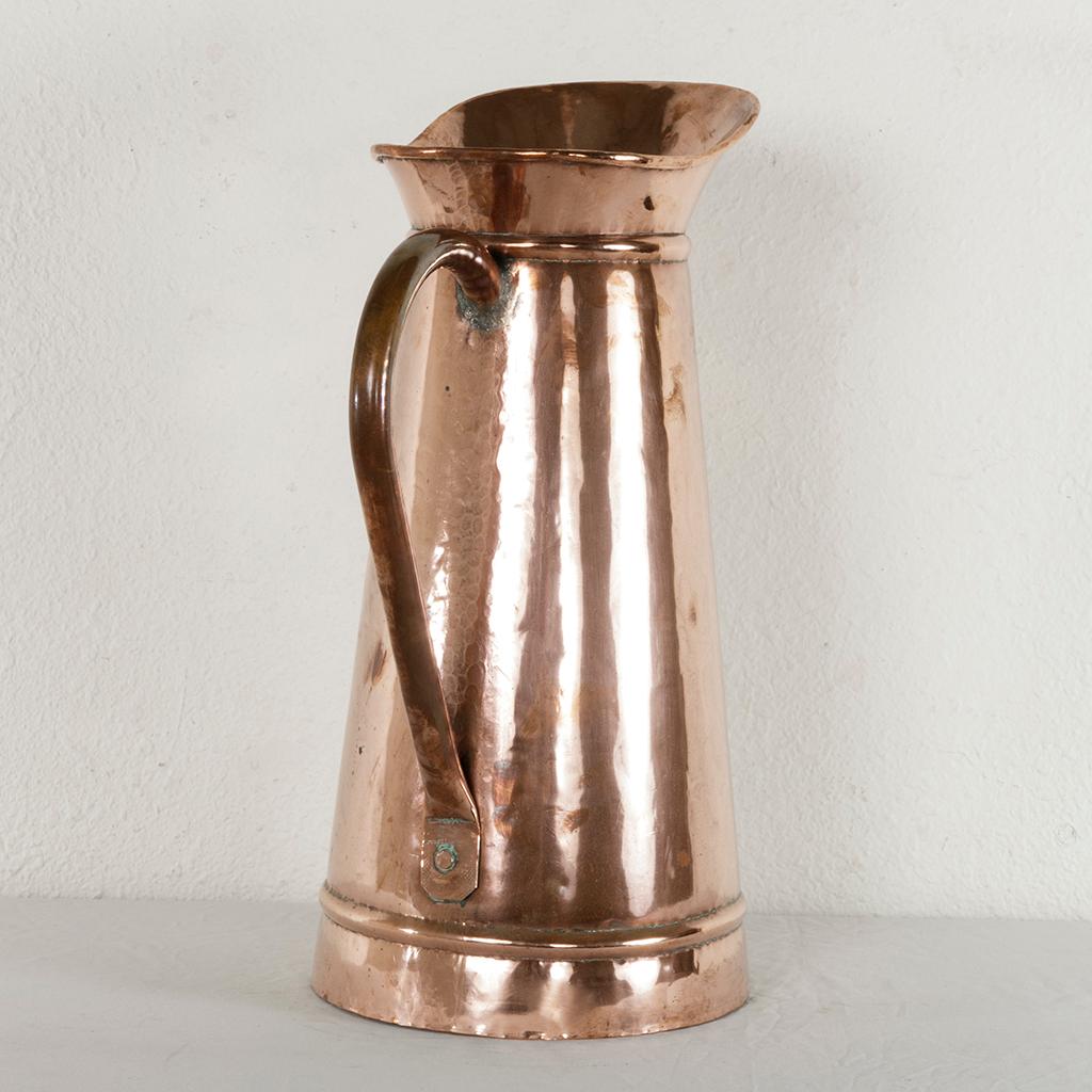 Very Large Late 19th Century French Copper Pitcher or Umbrella Stand 3