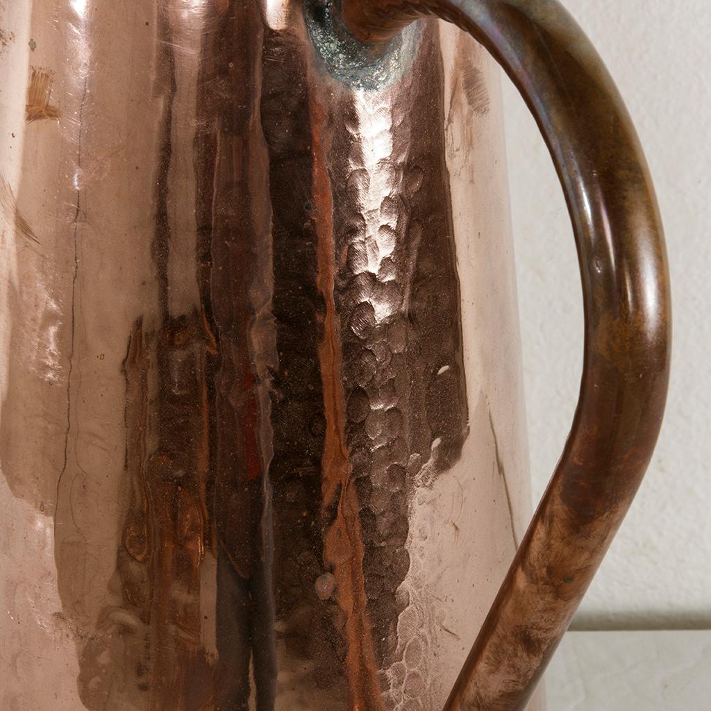 Very Large Late 19th Century French Copper Pitcher or Umbrella Stand 5
