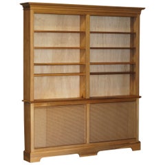 Very Large Library Bookcase Radiator Cover in Oak and Hardwood Rare Example