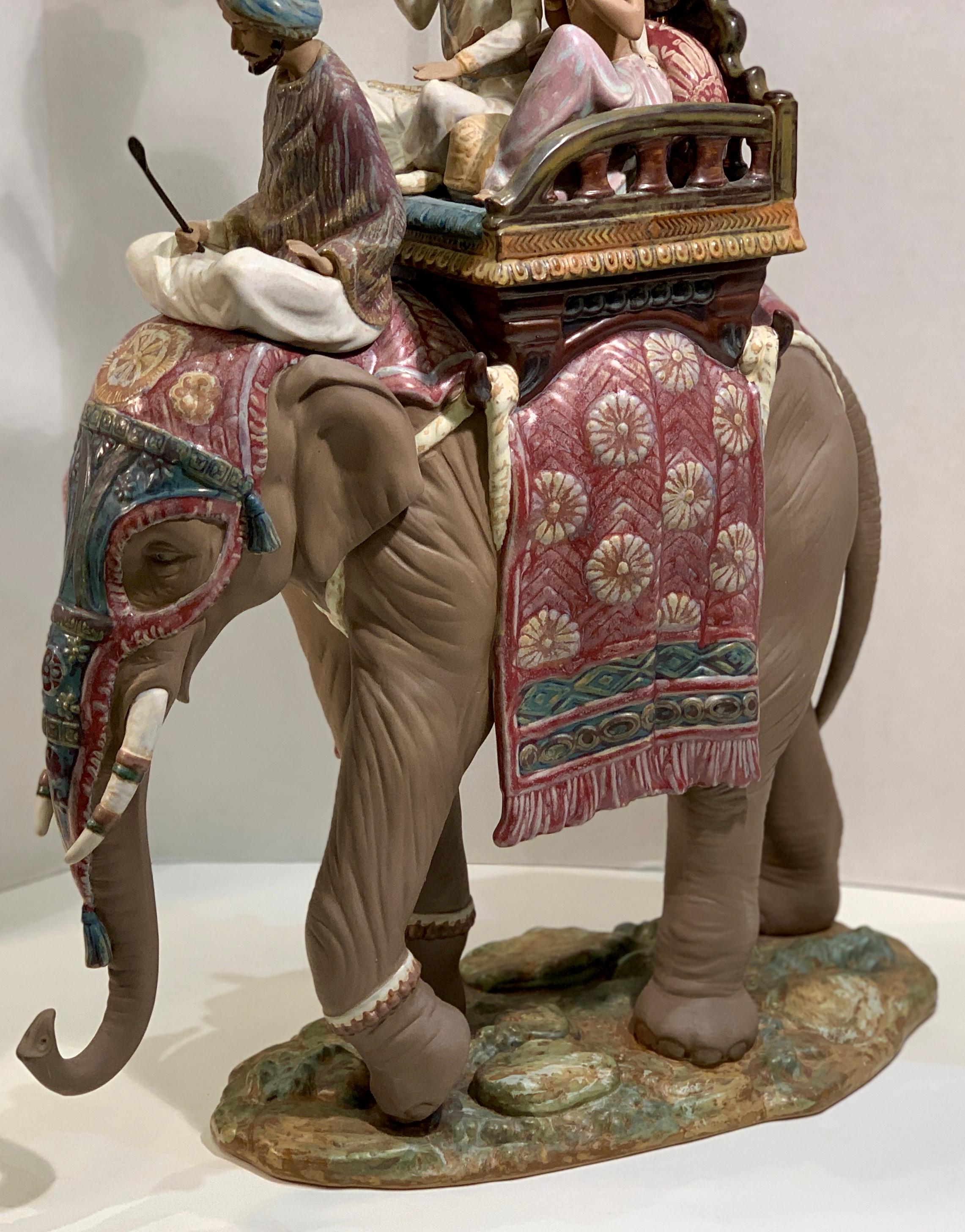 Très grande sculpture restaurée Lladro Gres Road to Mandalay, édition limitée, 1988 en vente 2