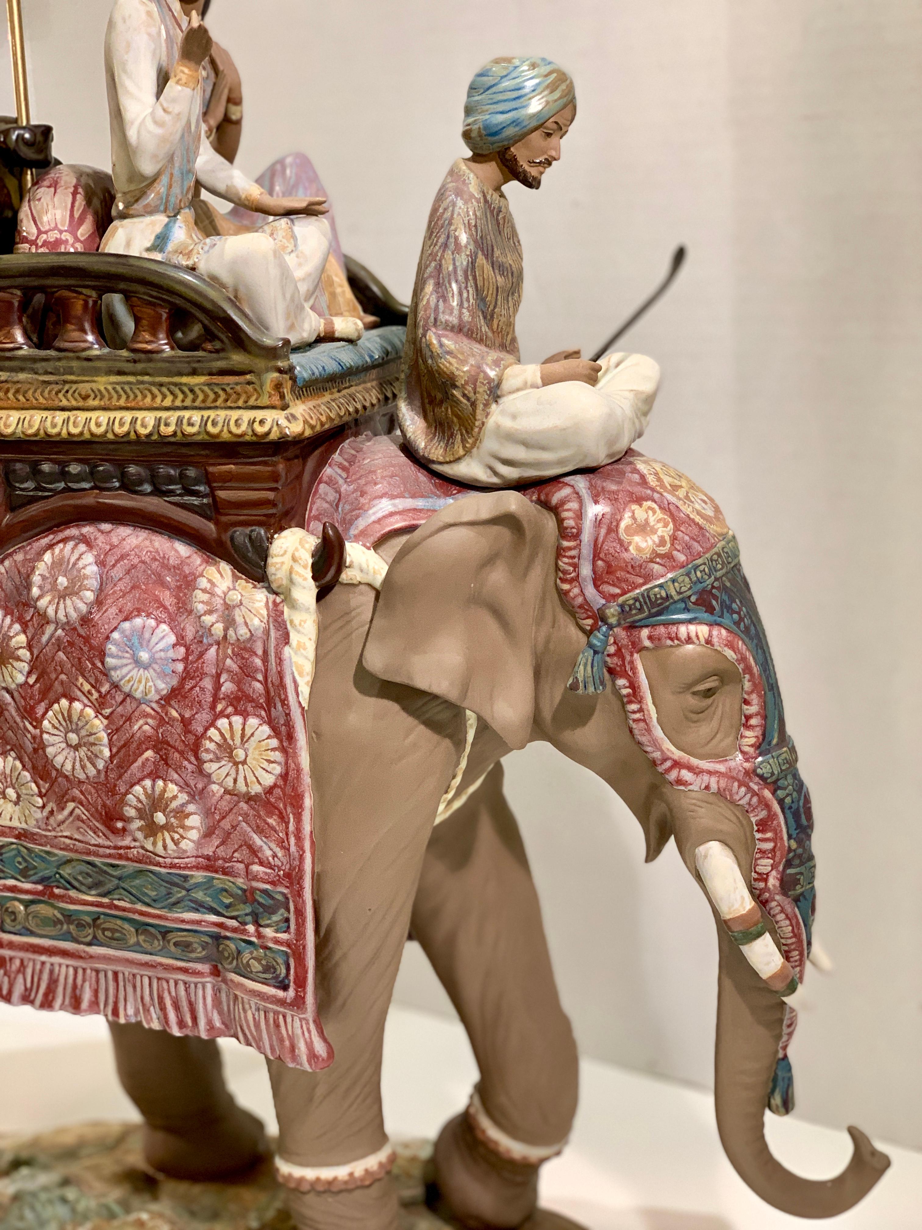 Très grande sculpture restaurée Lladro Gres Road to Mandalay, édition limitée, 1988 en vente 3