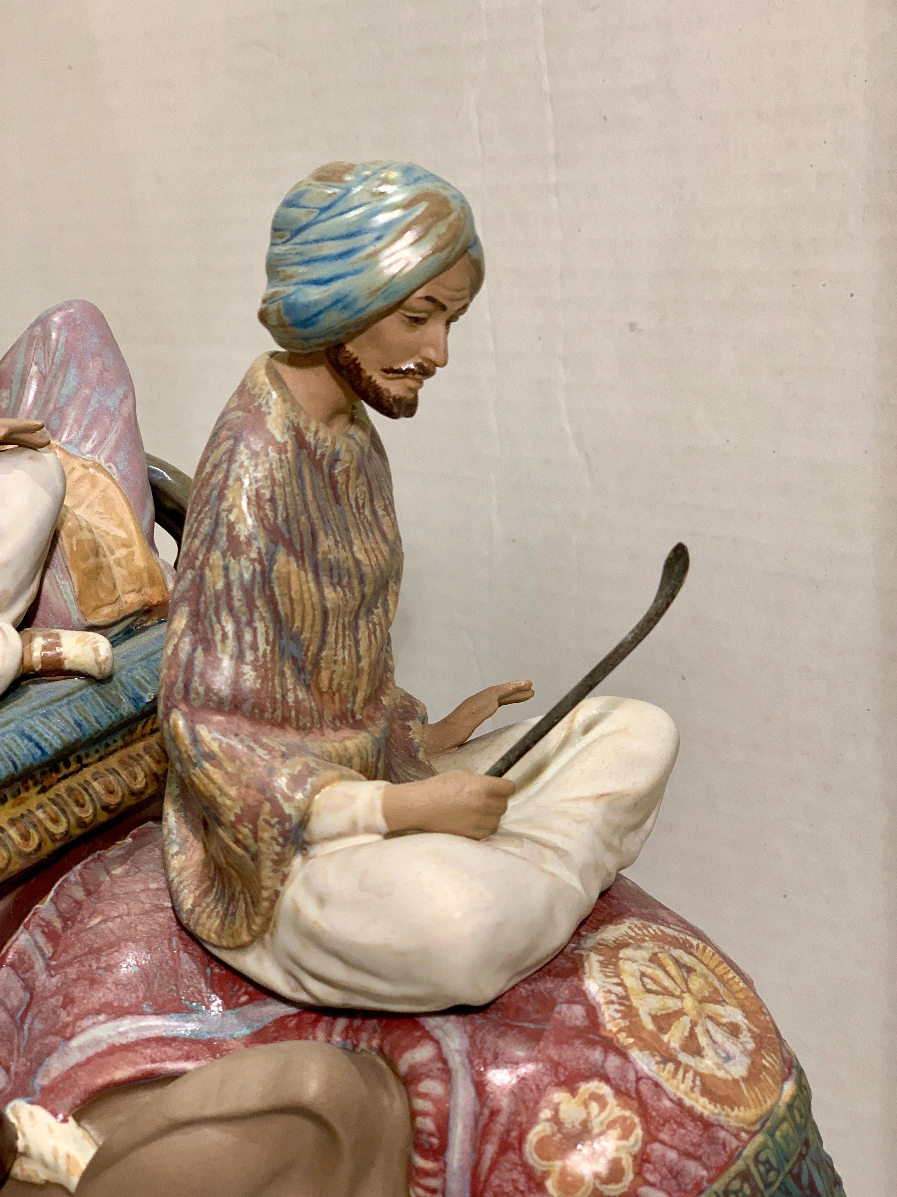 Very Large Lladro Gres “Road to Mandalay” Limited Edition Retired 1988 Sculpture In Excellent Condition For Sale In Tustin, CA