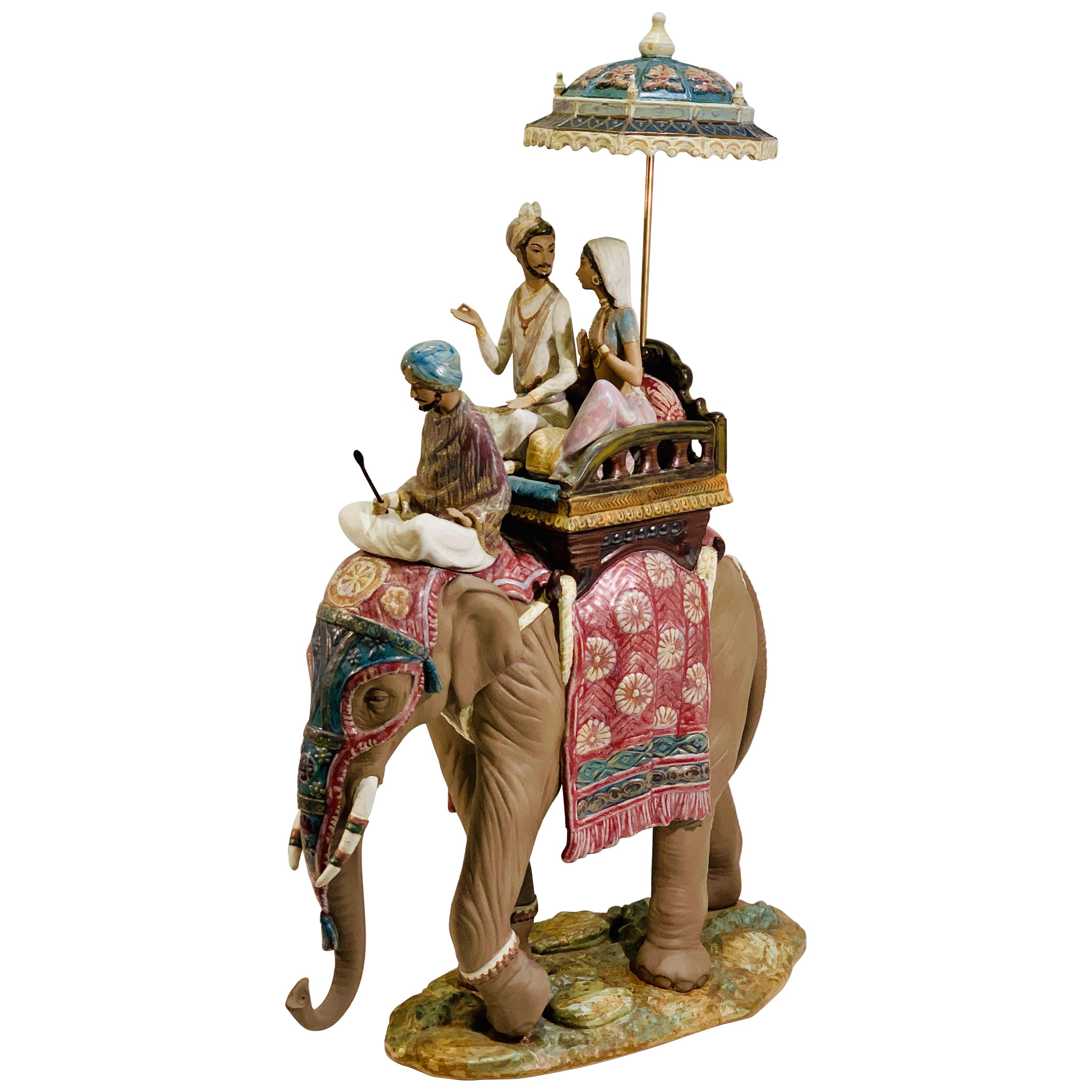 Très grande sculpture restaurée Lladro Gres Road to Mandalay, édition limitée, 1988 en vente