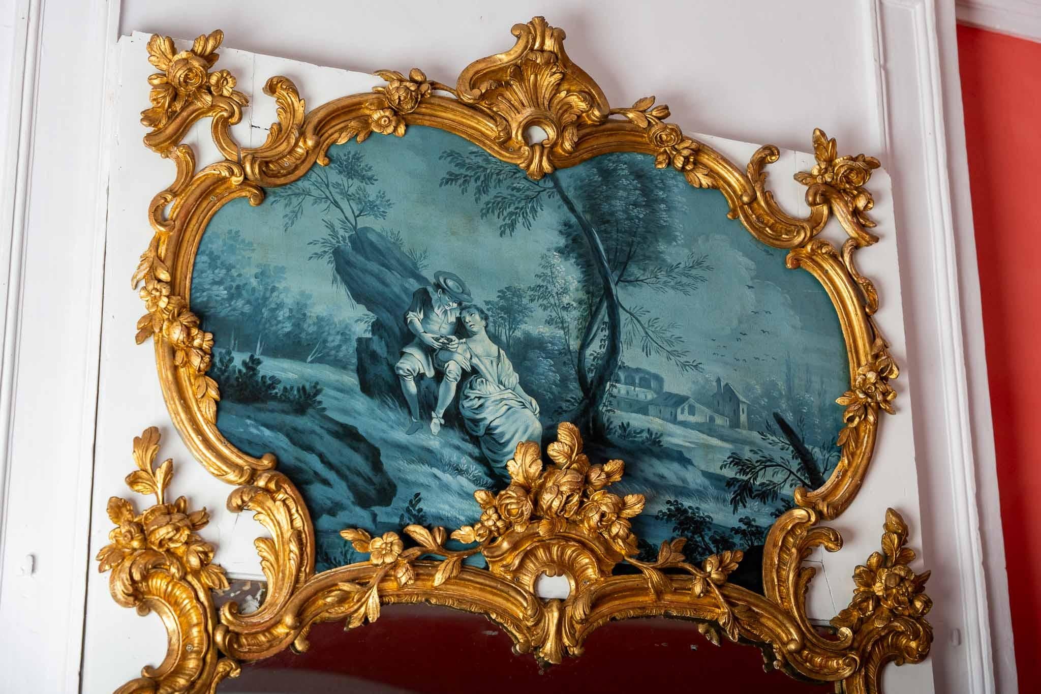 Très grand miroir d'époque Louis XV en vente 2