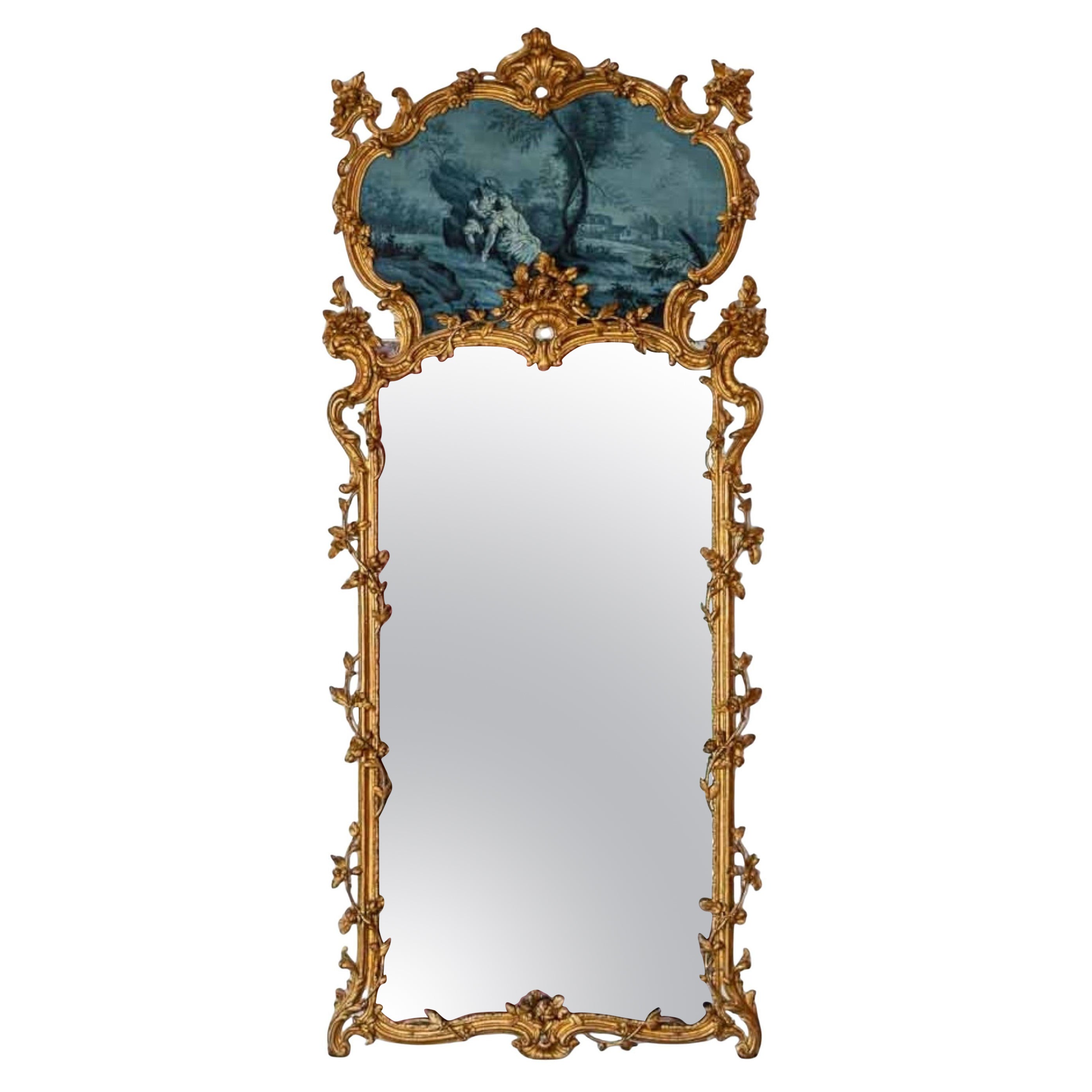Très grand miroir d
époque Louis XV en vente
