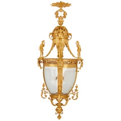Very Large Louis XV Style Gilt Bronze Lantern