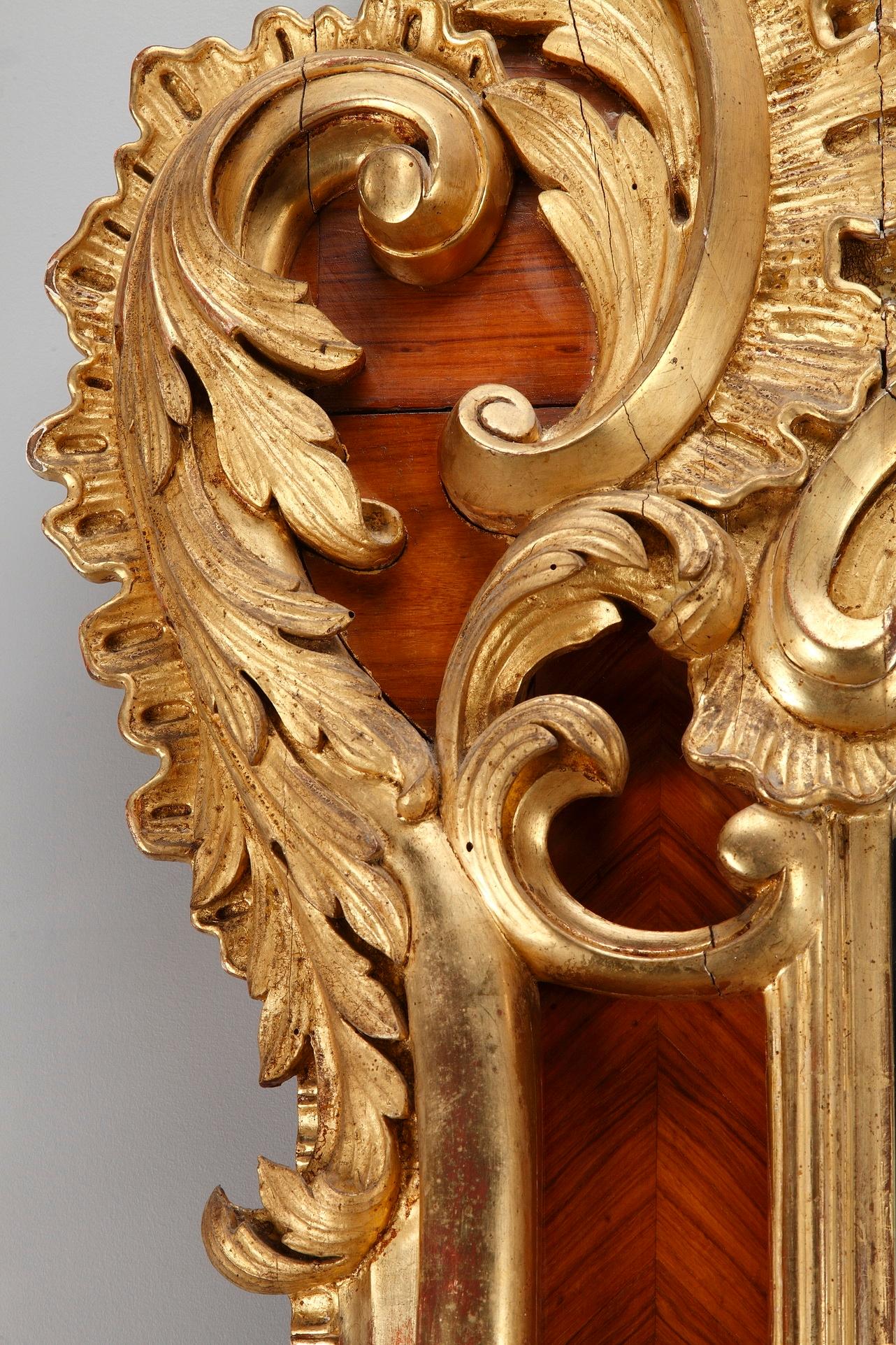 Very Large Louis XV-Style Revival Giltwood Mirror 7