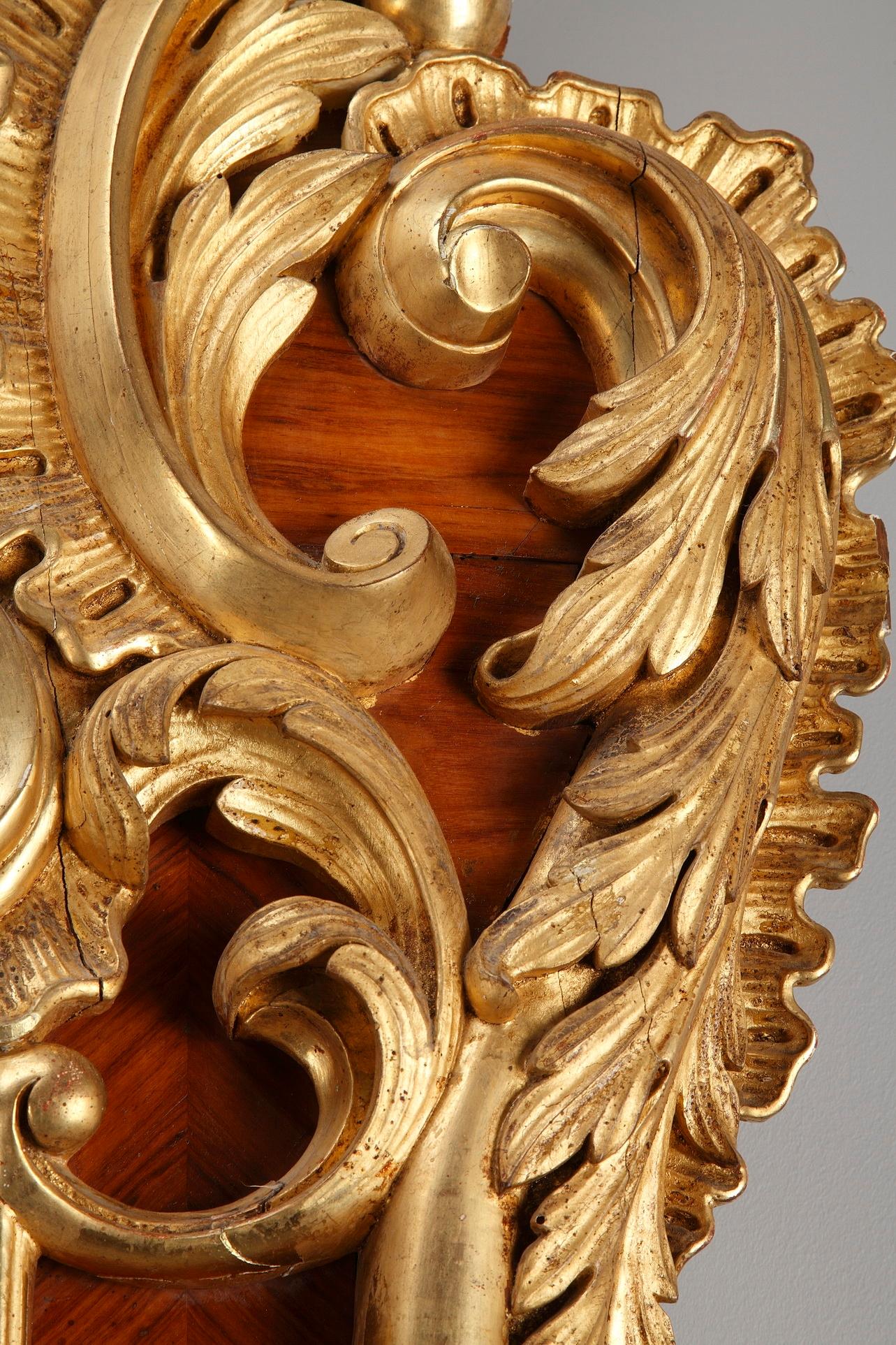 Very Large Louis XV-Style Revival Giltwood Mirror 8